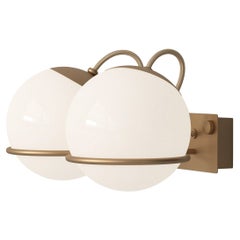 Gino Sarfatti Model 238/2 Wall Light, Opaline Glass, Italy