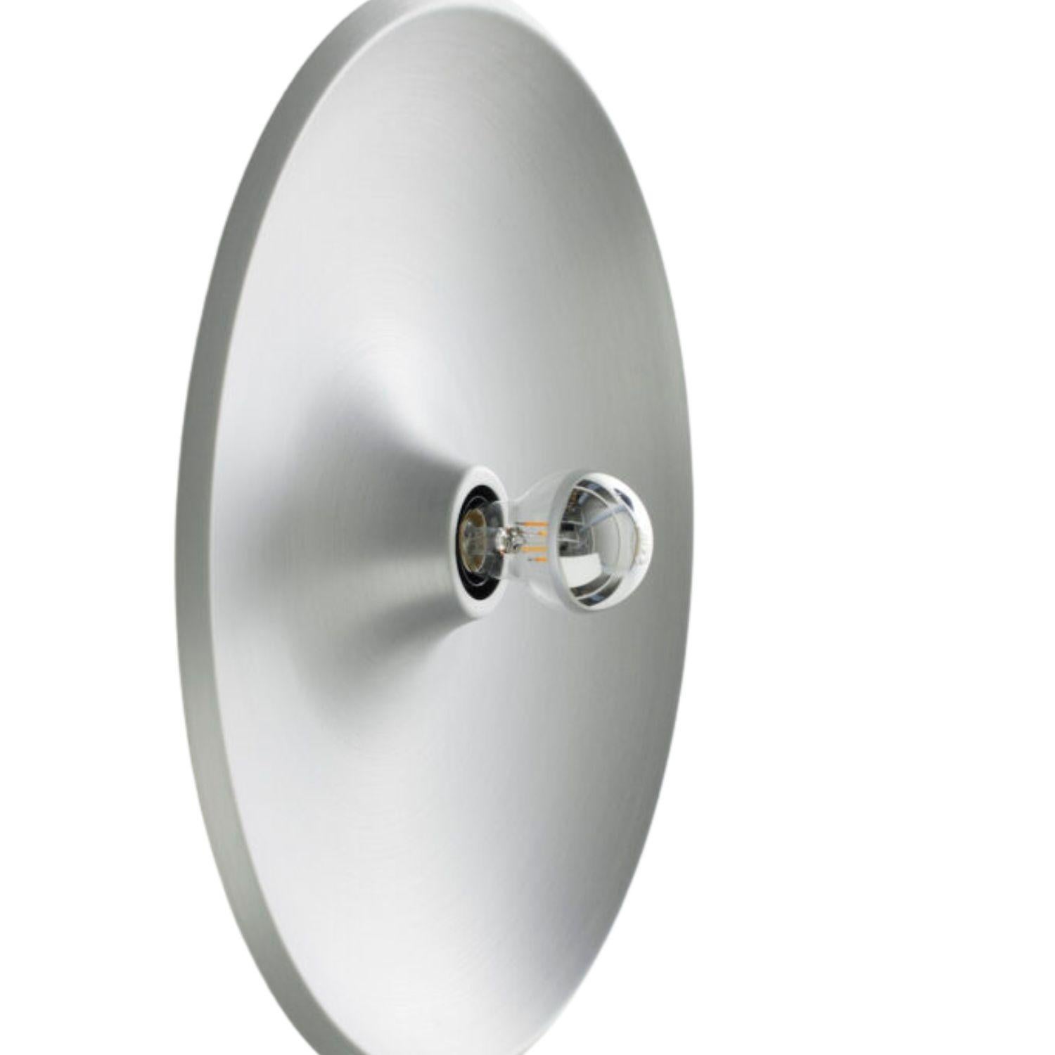 Gino Sarfatti 'Modell 262' Wandleuchte aus satiniertem Aluminium für Astep (Moderne der Mitte des Jahrhunderts) im Angebot