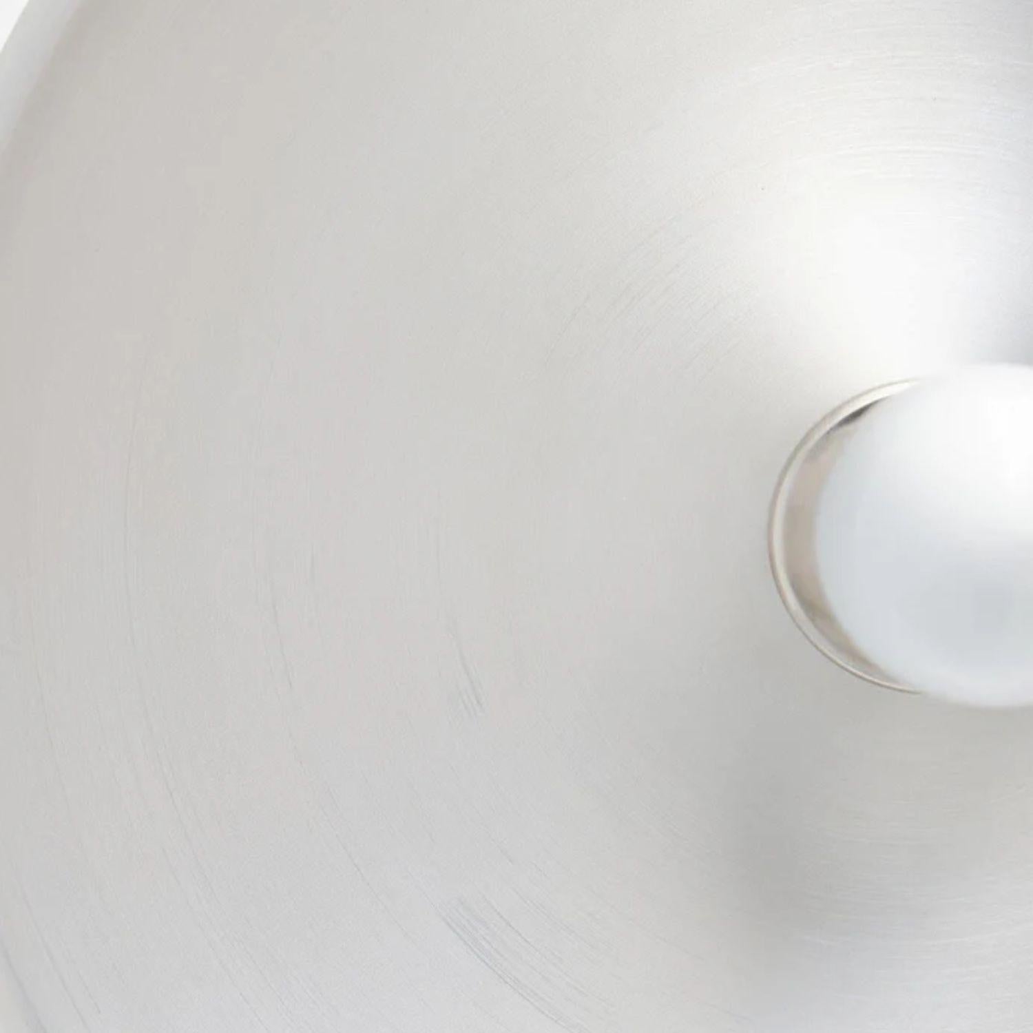 Gino Sarfatti 'Modell 262' Wandleuchte aus satiniertem Aluminium für Astep (Gebürstet) im Angebot