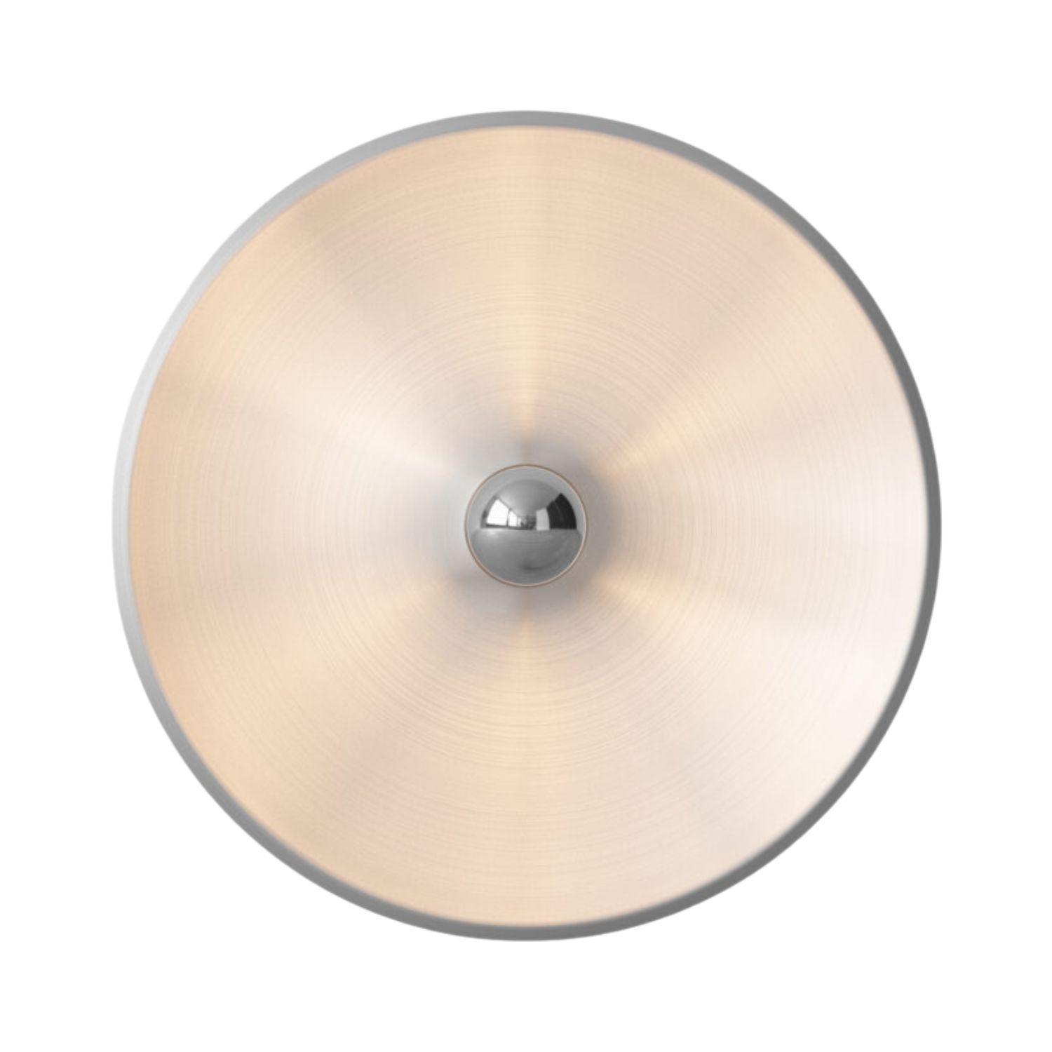 Gino Sarfatti 'Modell 262' Wandleuchte aus satiniertem Aluminium für Astep im Zustand „Neu“ im Angebot in Glendale, CA