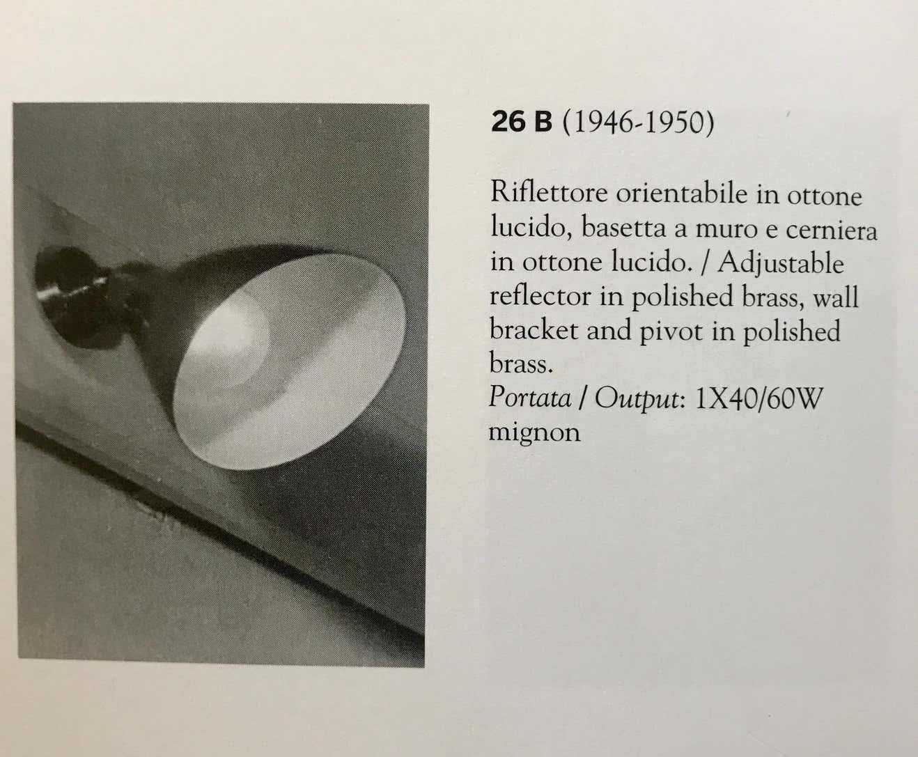 Gino Sarfatti Model #26b Wall Lamp for Arteluce 3
