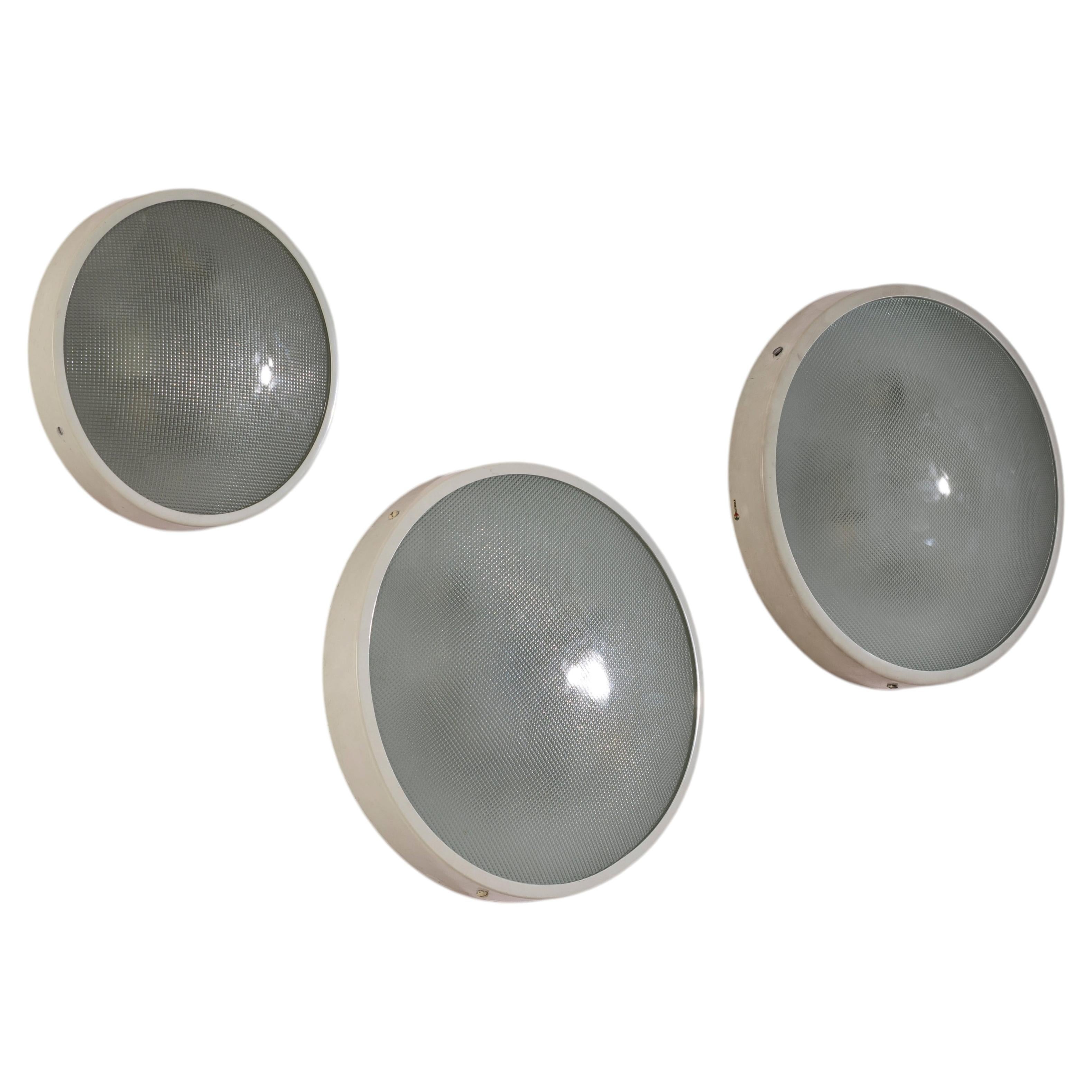 Gino Sarfatti Model 3001 Ceiling Lamps for Arteluce, Italy, 1950s (Set of 3)