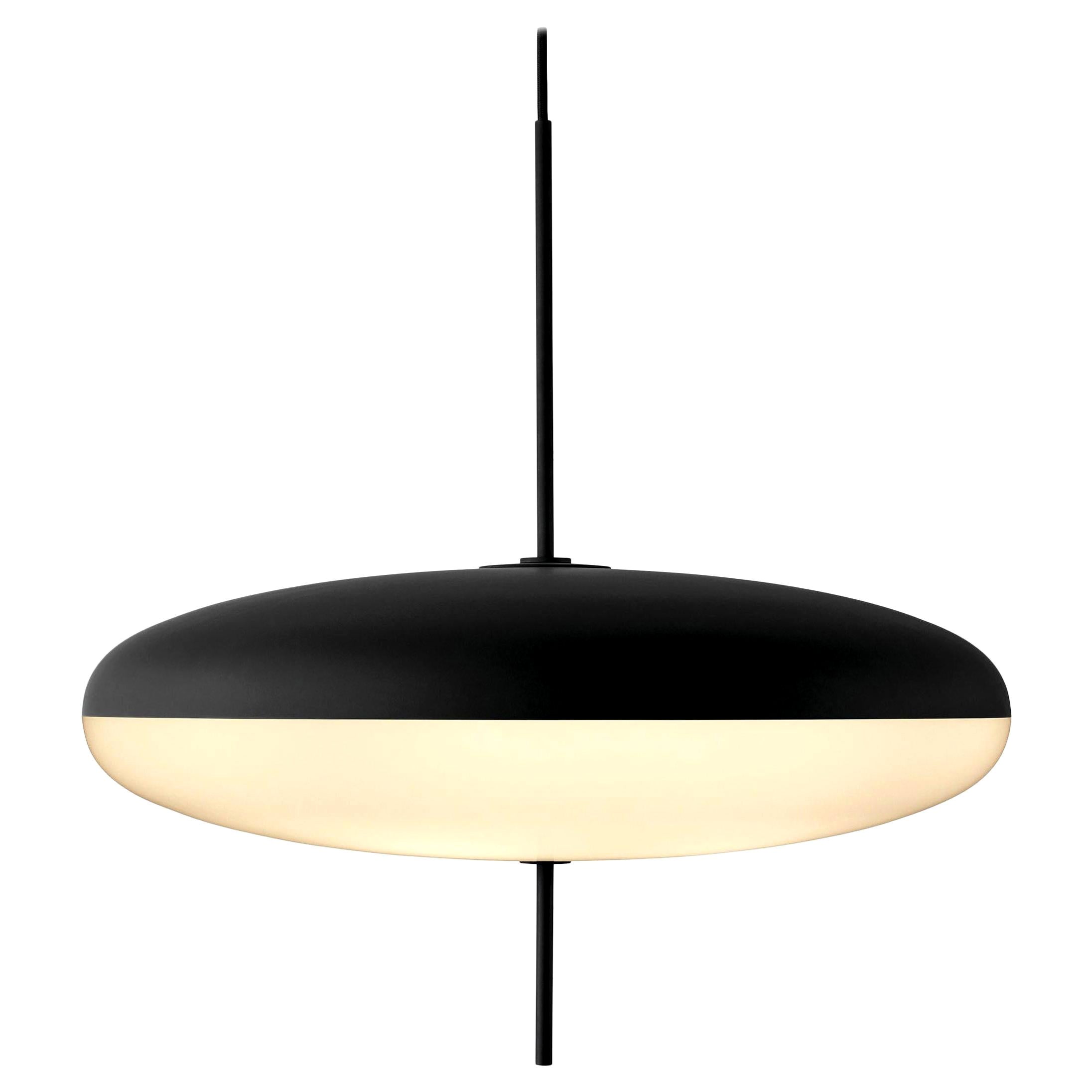 Gino Sarfatti Model No. 2065 Ceiling Light en noir et blanc pour Astep en vente