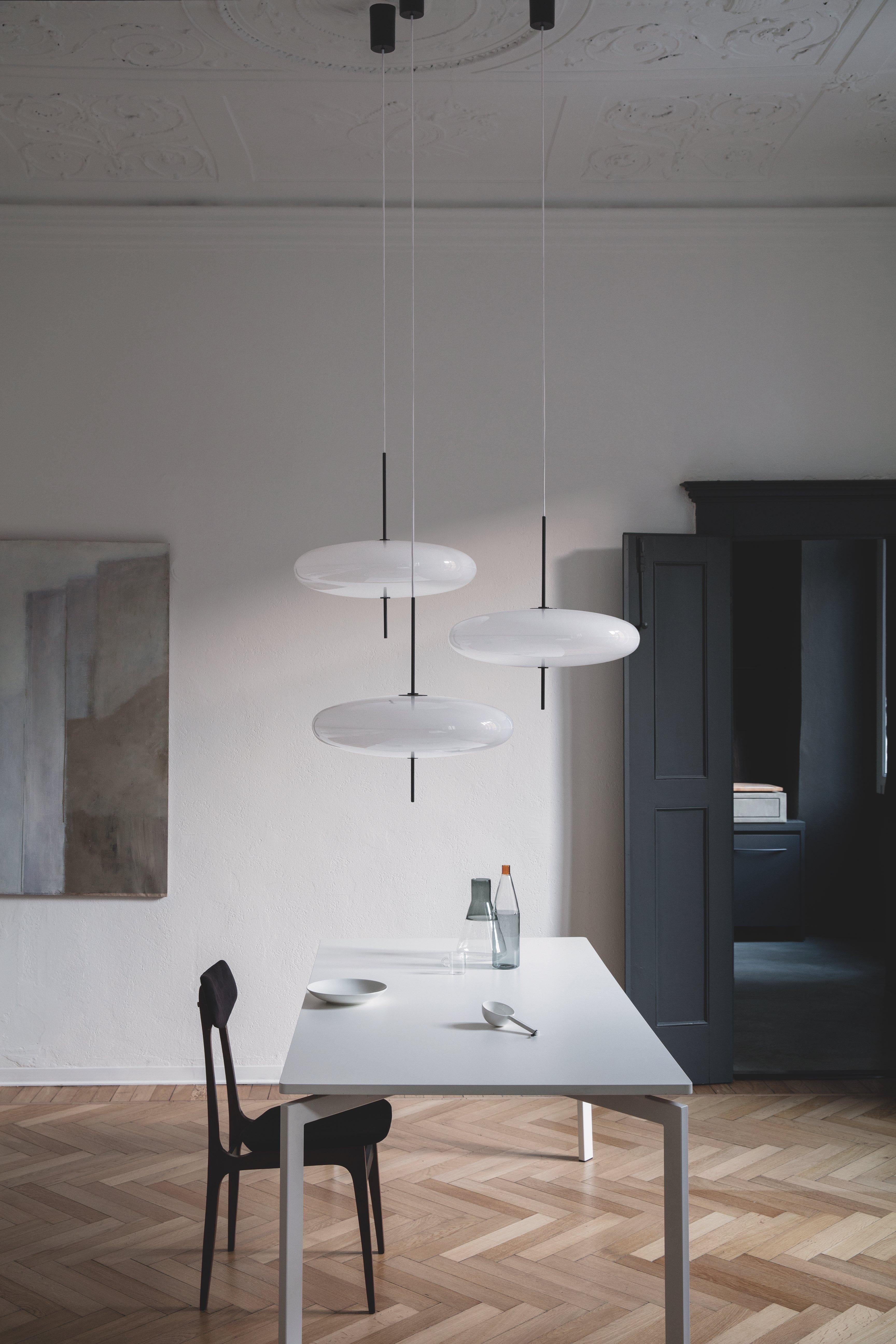 Contemporary Gino Sarfatti Model No. 2065 Ceiling Light in Black and White