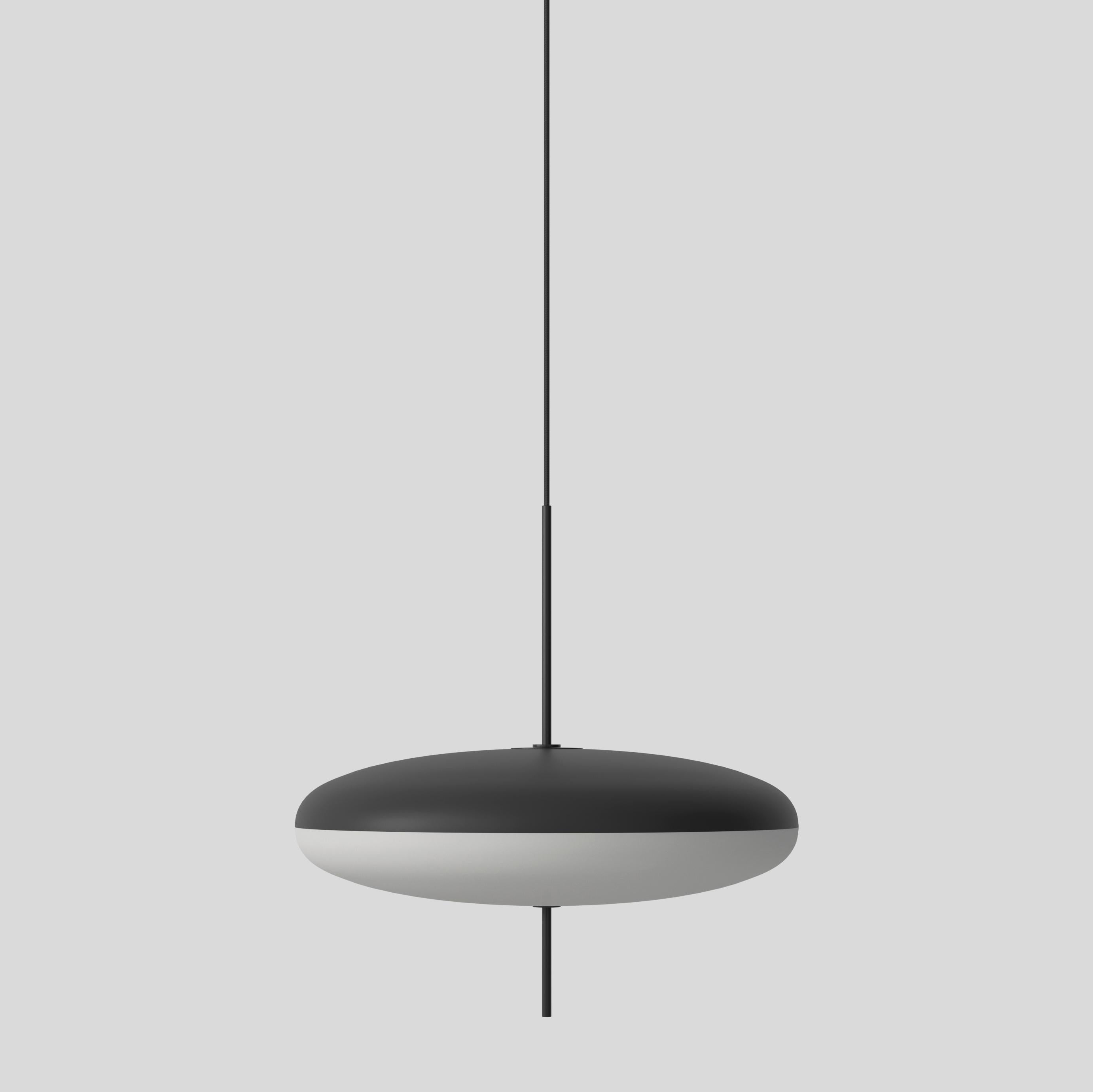 Plexiglas Gino Sarfatti Model No. 2065 Ceiling Light en noir et blanc pour Astep en vente