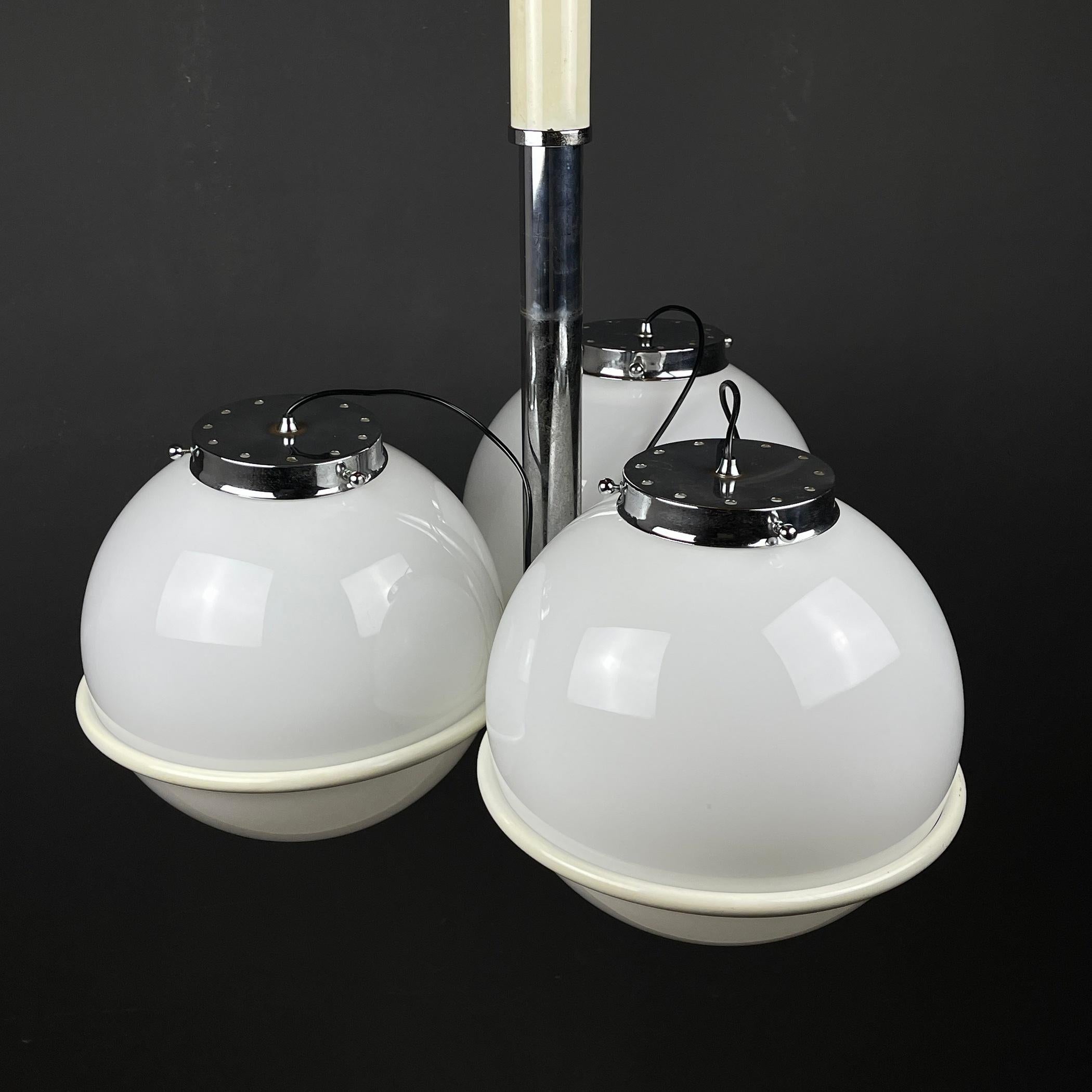 Lampe à suspension globe en verre de Murano de Gino Sarfatti, Italie, années 1960  en vente 2