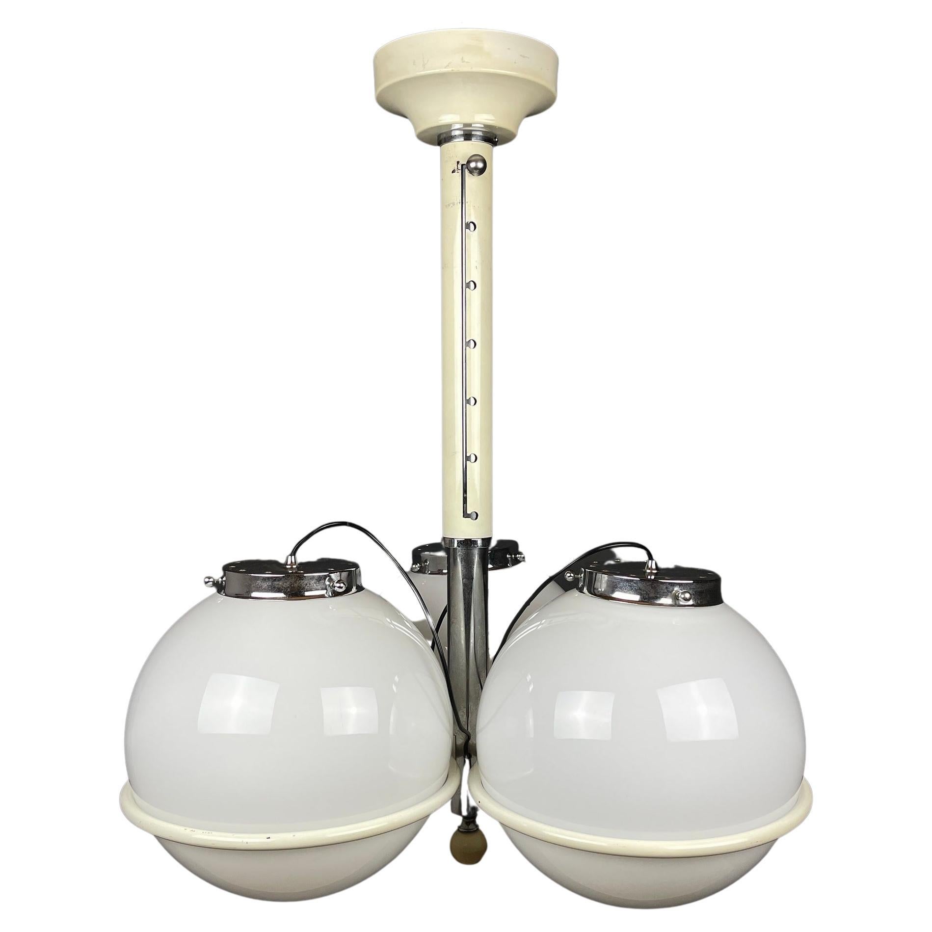 Lampe à suspension globe en verre de Murano de Gino Sarfatti, Italie, années 1960  en vente