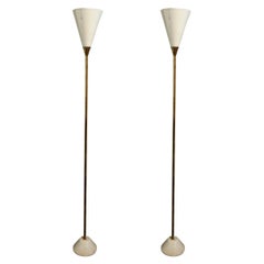 Gino Sarfatti, Paire de lampadaires Modèle 1051/M, vers 1951, Italie