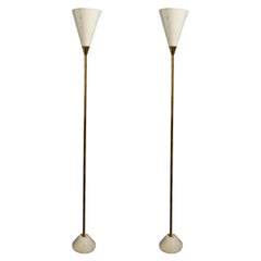 Gino Sarfatti, Pair of Floor Lamps Model 1051/M, circa 1951, Italy