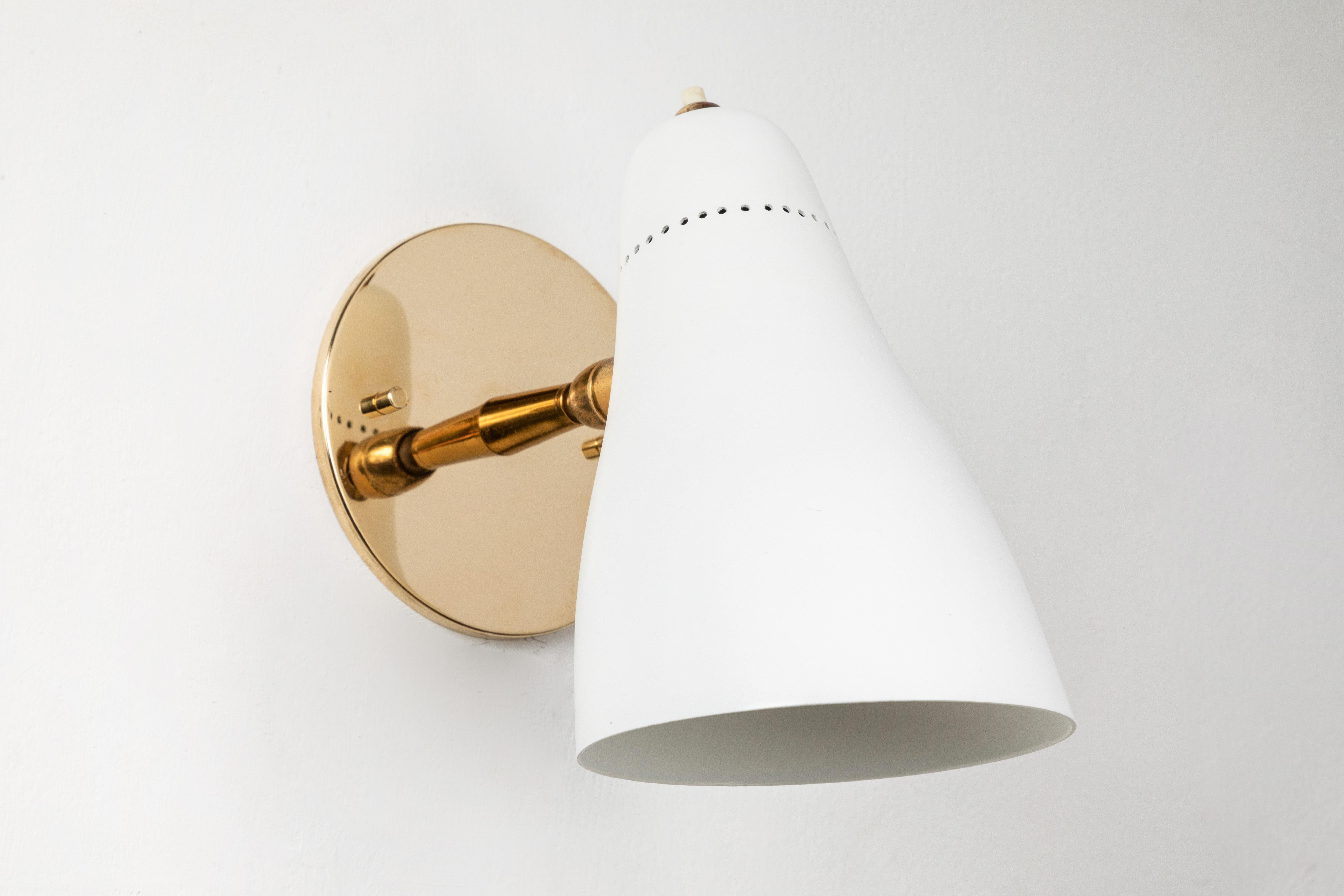 Gino Sarfatti Perforated Cone Sconce for Arteluce, circa 1950 2