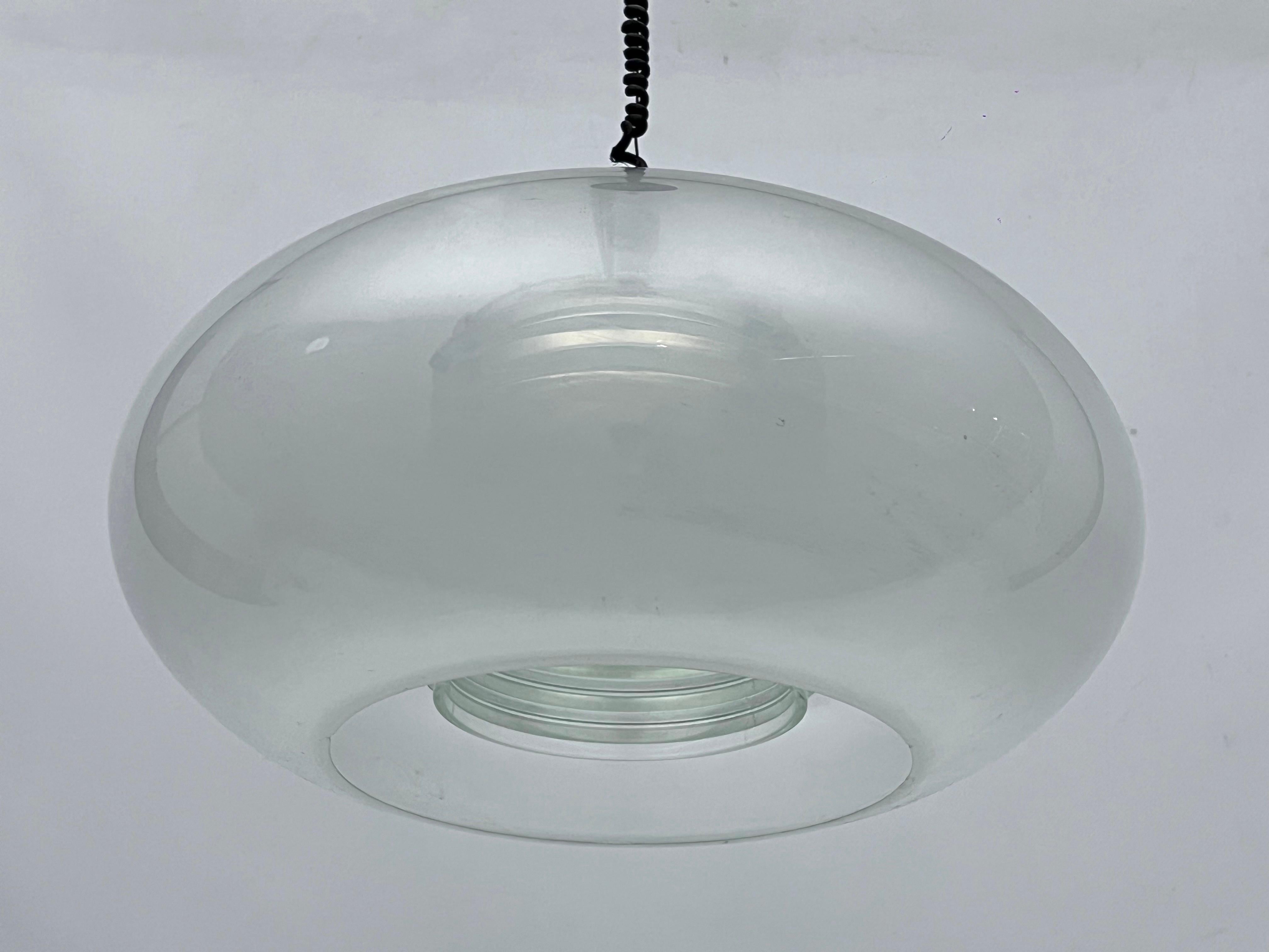 Gino Sarfatti, Rare Murano glass chandelier mod. 2119 by Arteluce. Italy 1961 For Sale 8