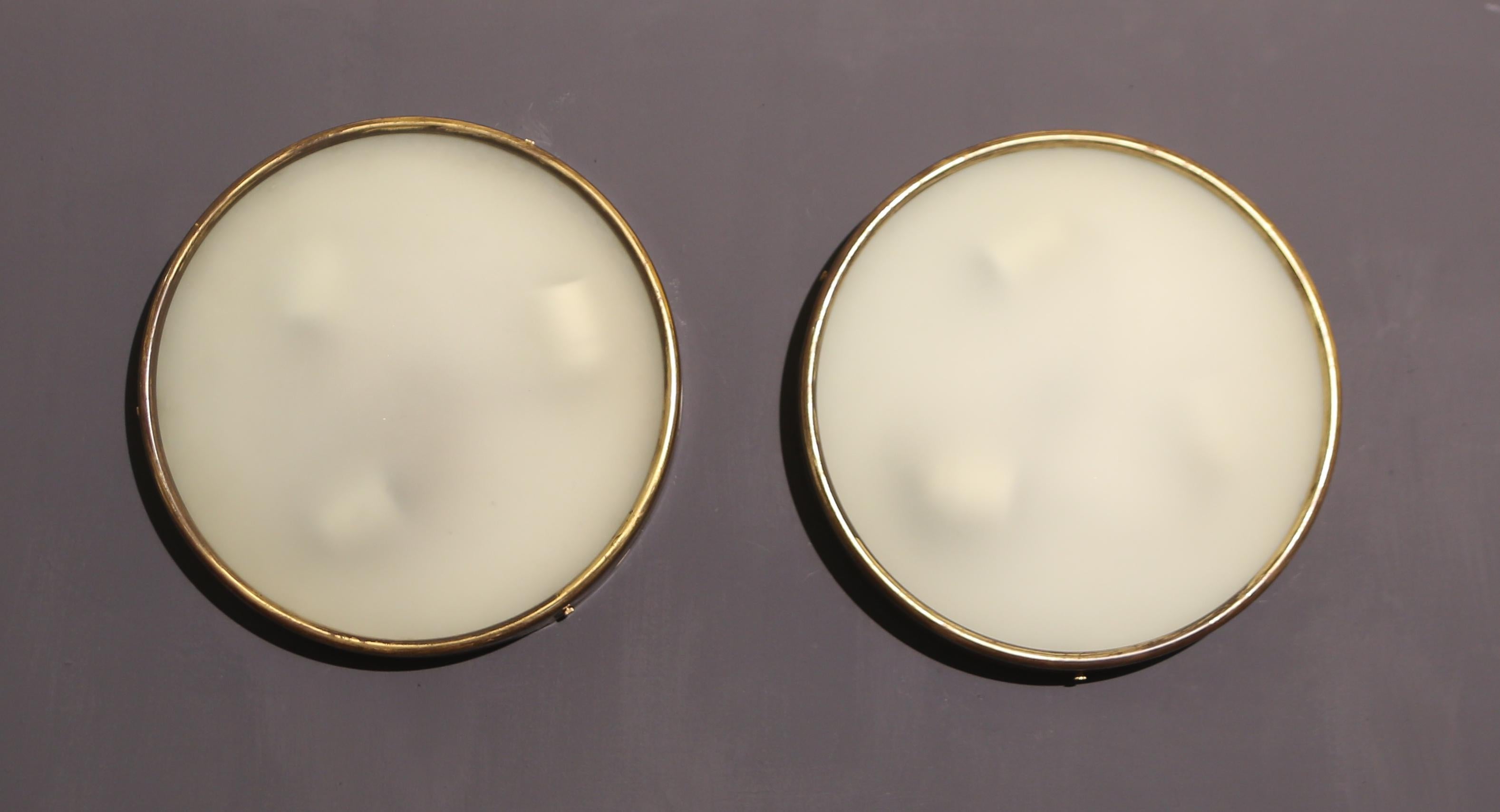 Other Gino Sarfatti rare set of ceiling lights  made for the Milanese residence