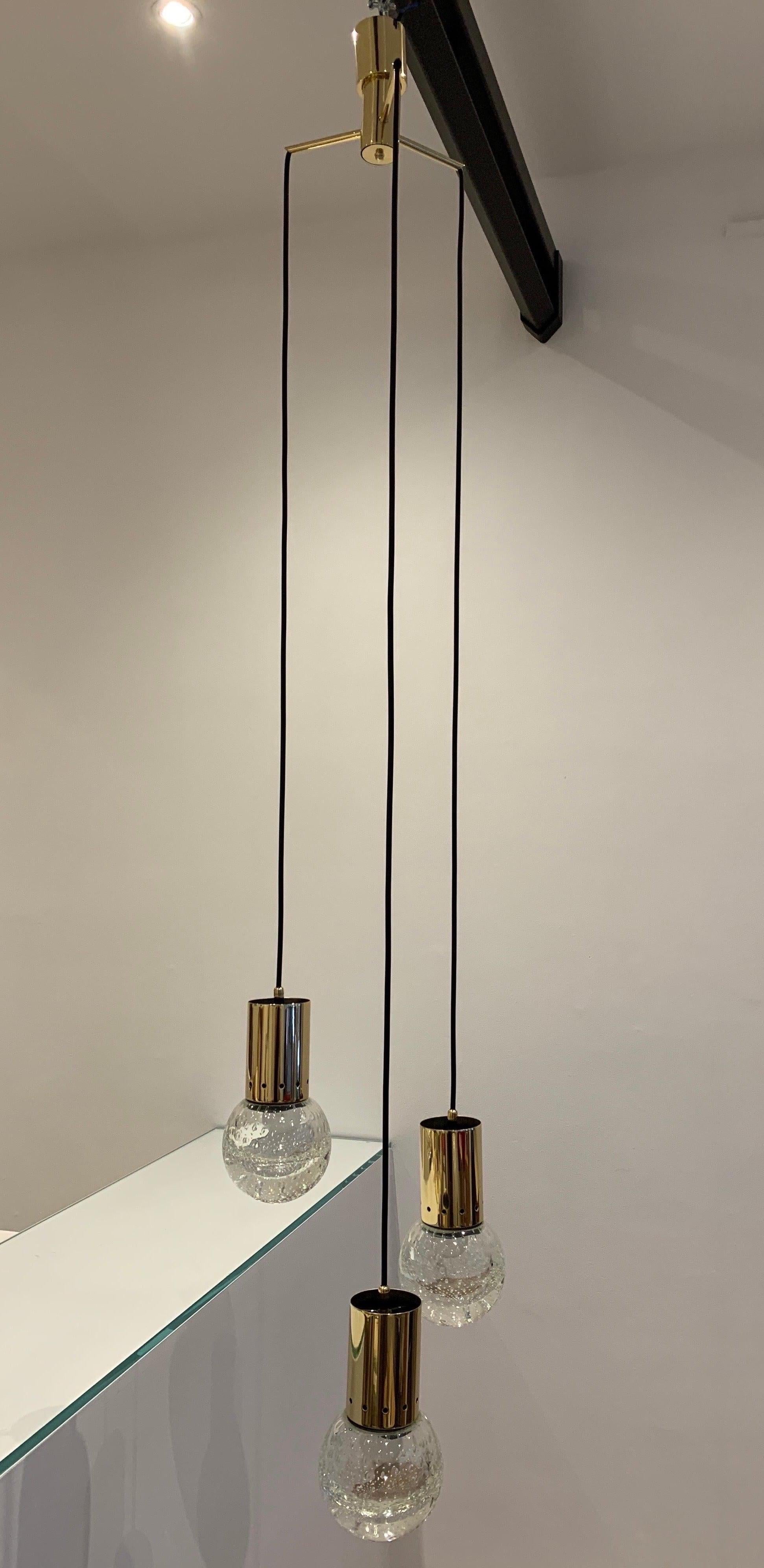 Gino Sarfatti & Seguso Pendant Light, 1960s For Sale 3