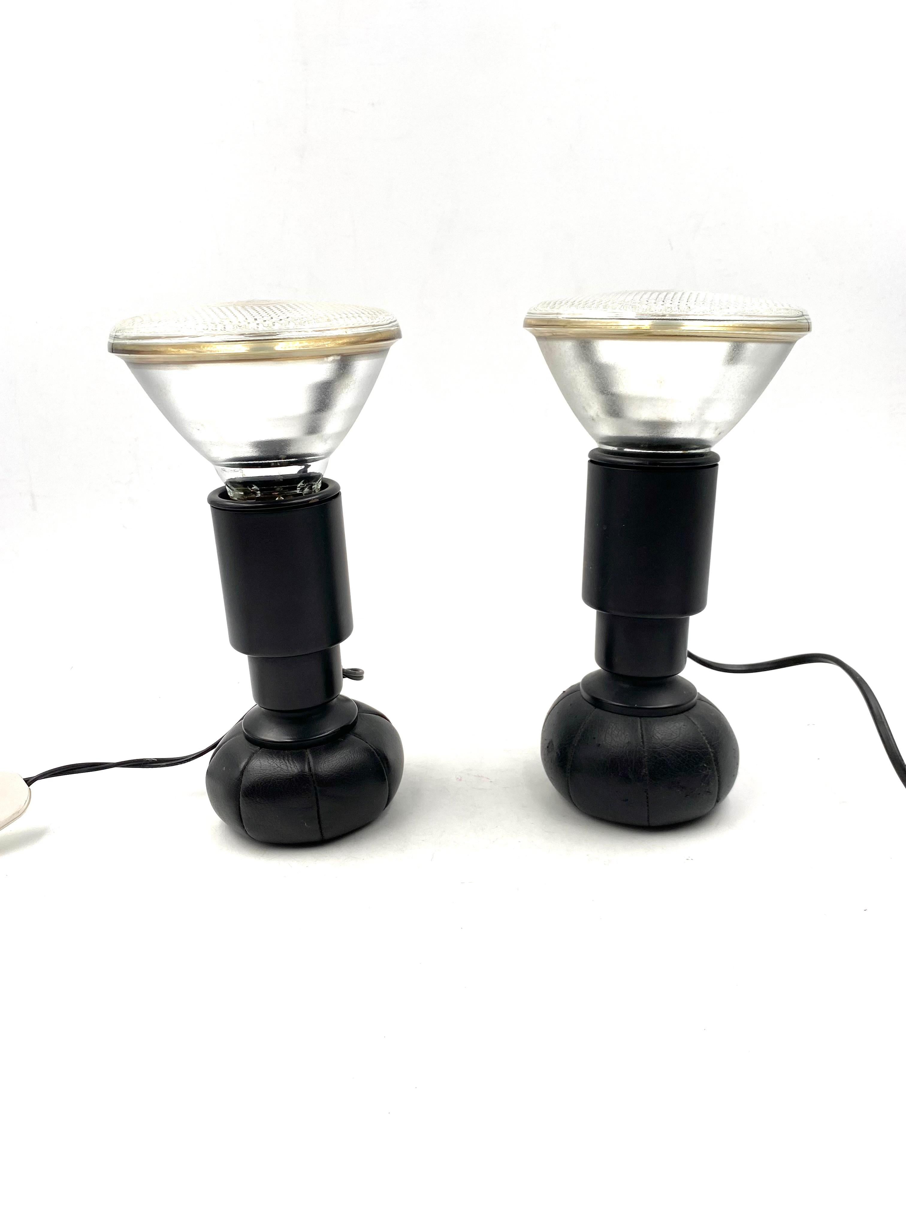 Space Age Gino Sarfatti, Set of 2 Table Lamps mod. 600/C, Arteluce Italy, 1966 For Sale