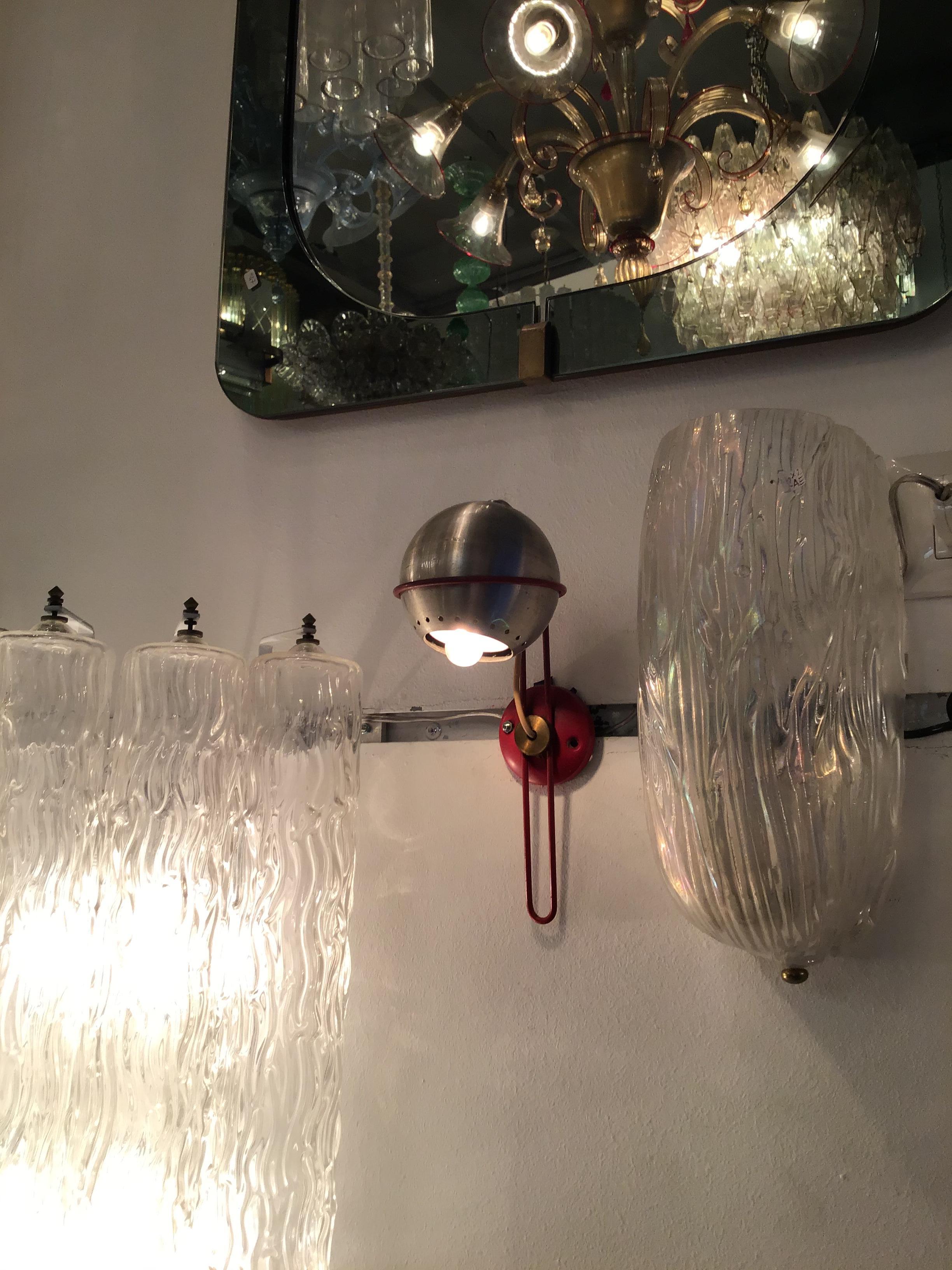 Other Gino Sarfatti “Stile” Sconces Metal Crome Metal Lacquered, 1950, Italy For Sale