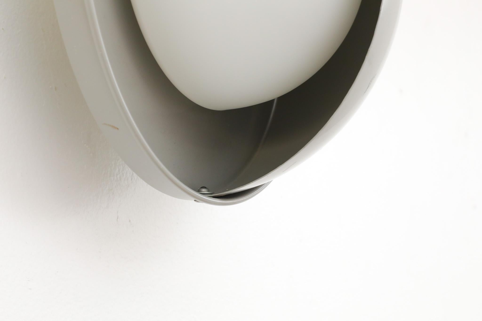 Gino Sarfatti Style Milk Glass Eyeball Sconce by Dijkstra Lampen 9