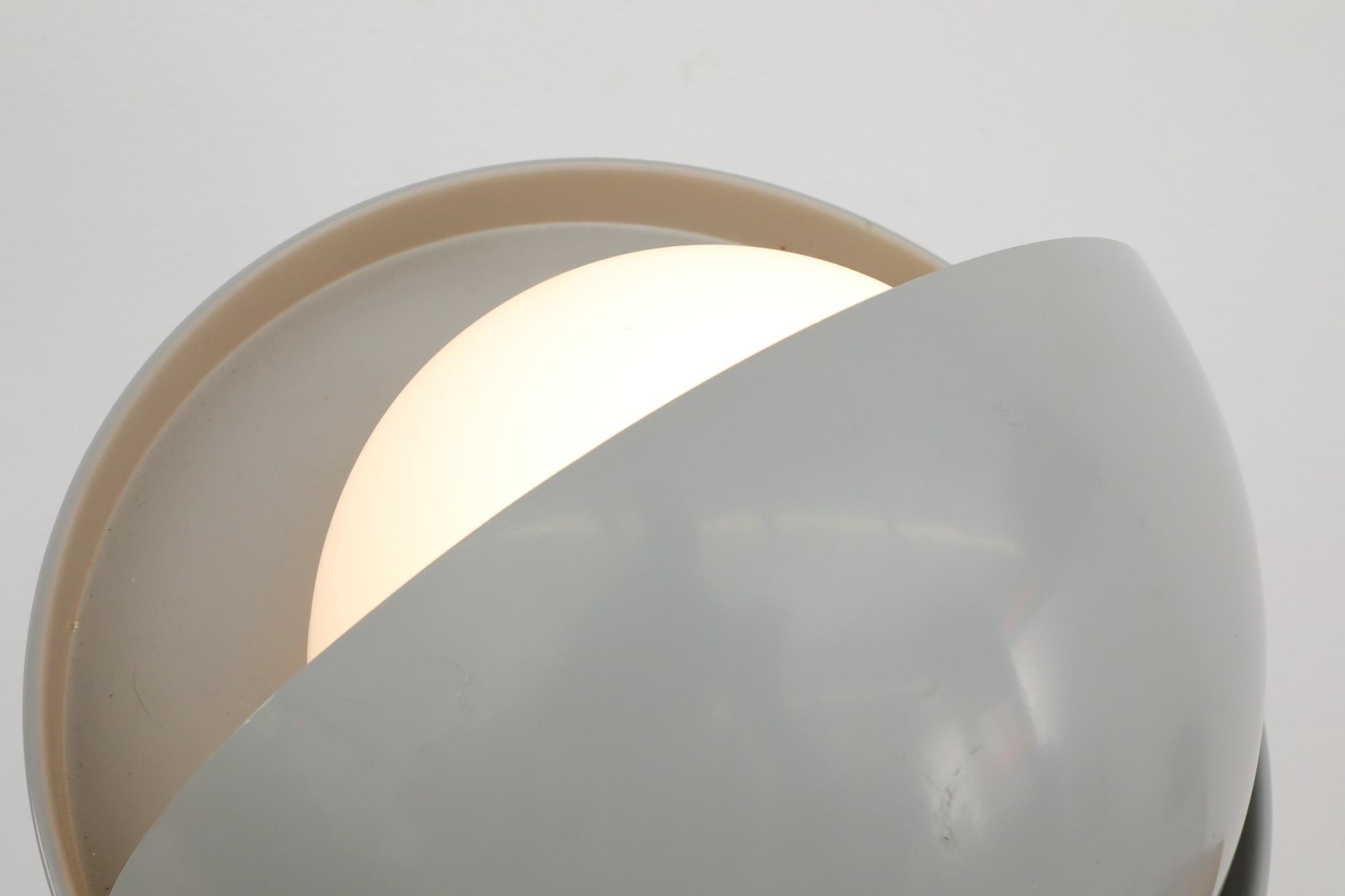 Mid-Century Modern Gino Sarfatti Style Milk Glass Eyeball Sconce by Dijkstra Lampen