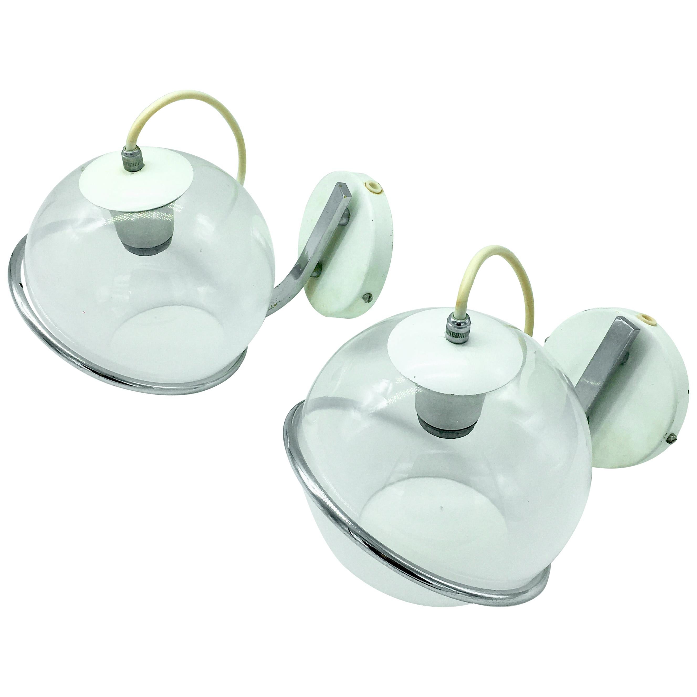 Bauhaus Inspired Midcentury Wall Mount Globe Lamp For Sale at 1stDibs