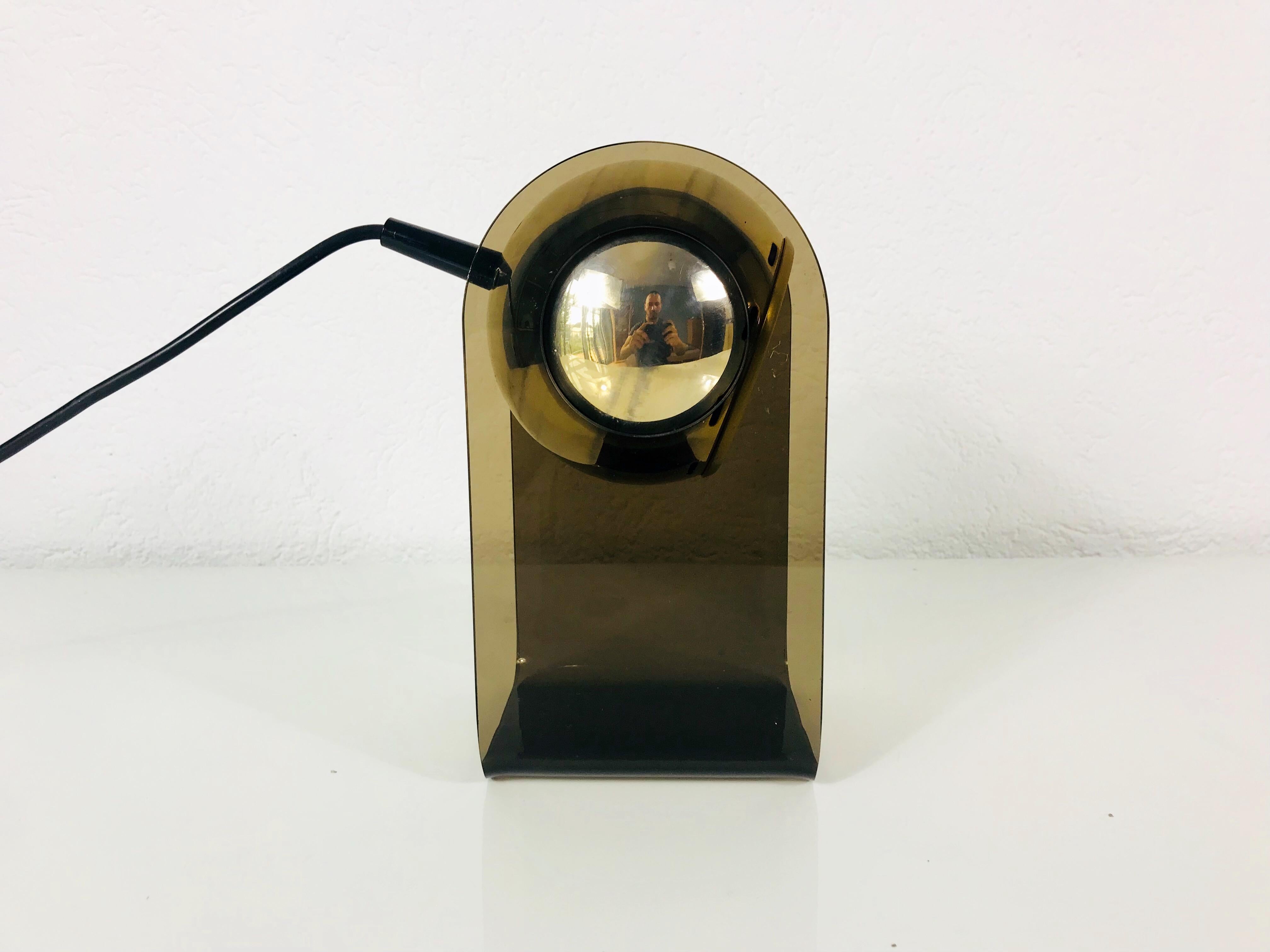Tischlampe Modell 540P von Gino Sarfatti für Arteluce, Italien, 1968 (Aluminium) im Angebot