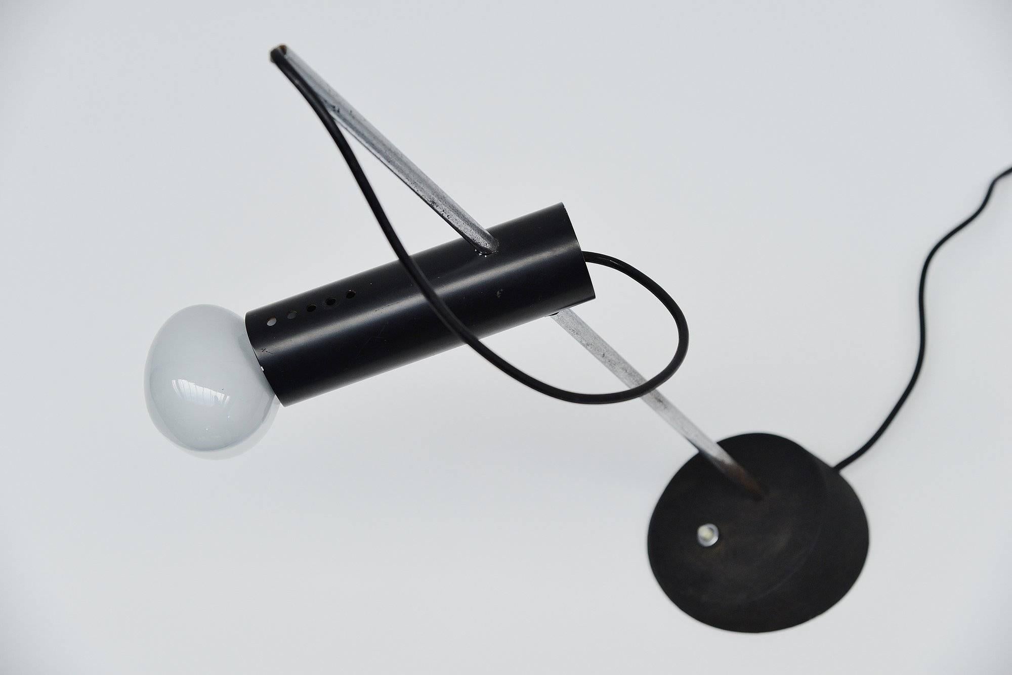 Metal Gino Sarfatti Table Lamp Model 566 Arteluce, 1956