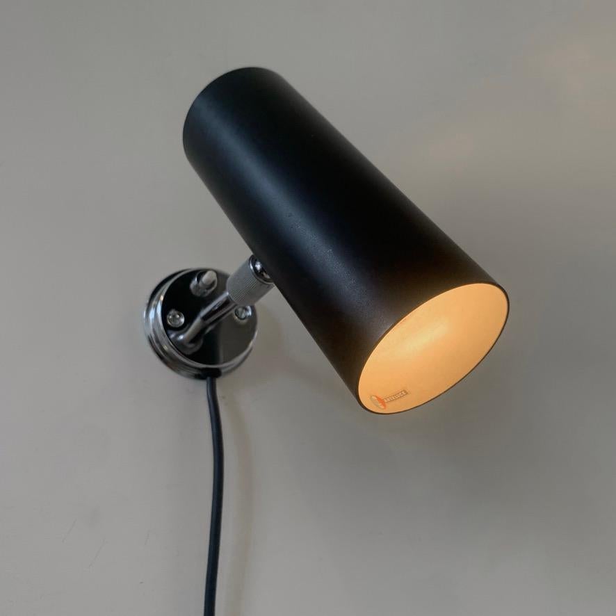 Mid-20th Century Gino Sarfatti Vintage Model 31 B Black Sconce,  Arteluce, Italy For Sale