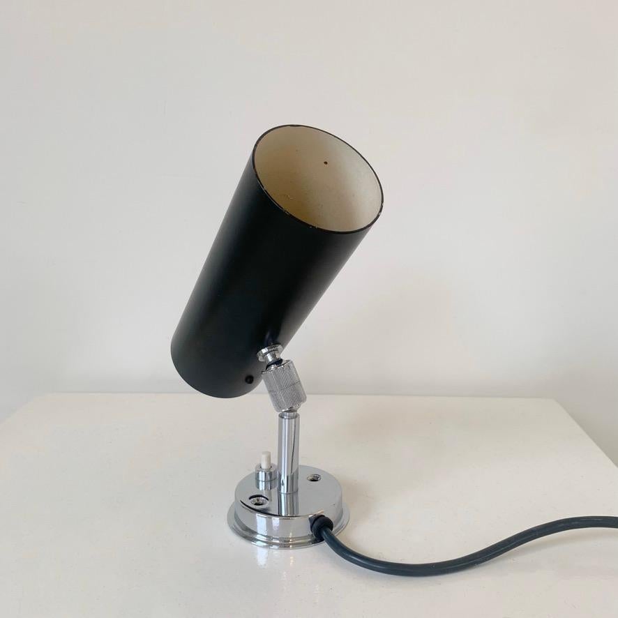 Metal Gino Sarfatti Vintage Model 31 B Black Sconce,  Arteluce, Italy For Sale