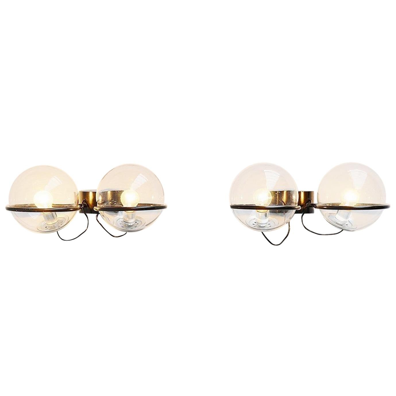 Lámparas de pared Gino Sarfatti Model 238/2 Arteluce, 1960