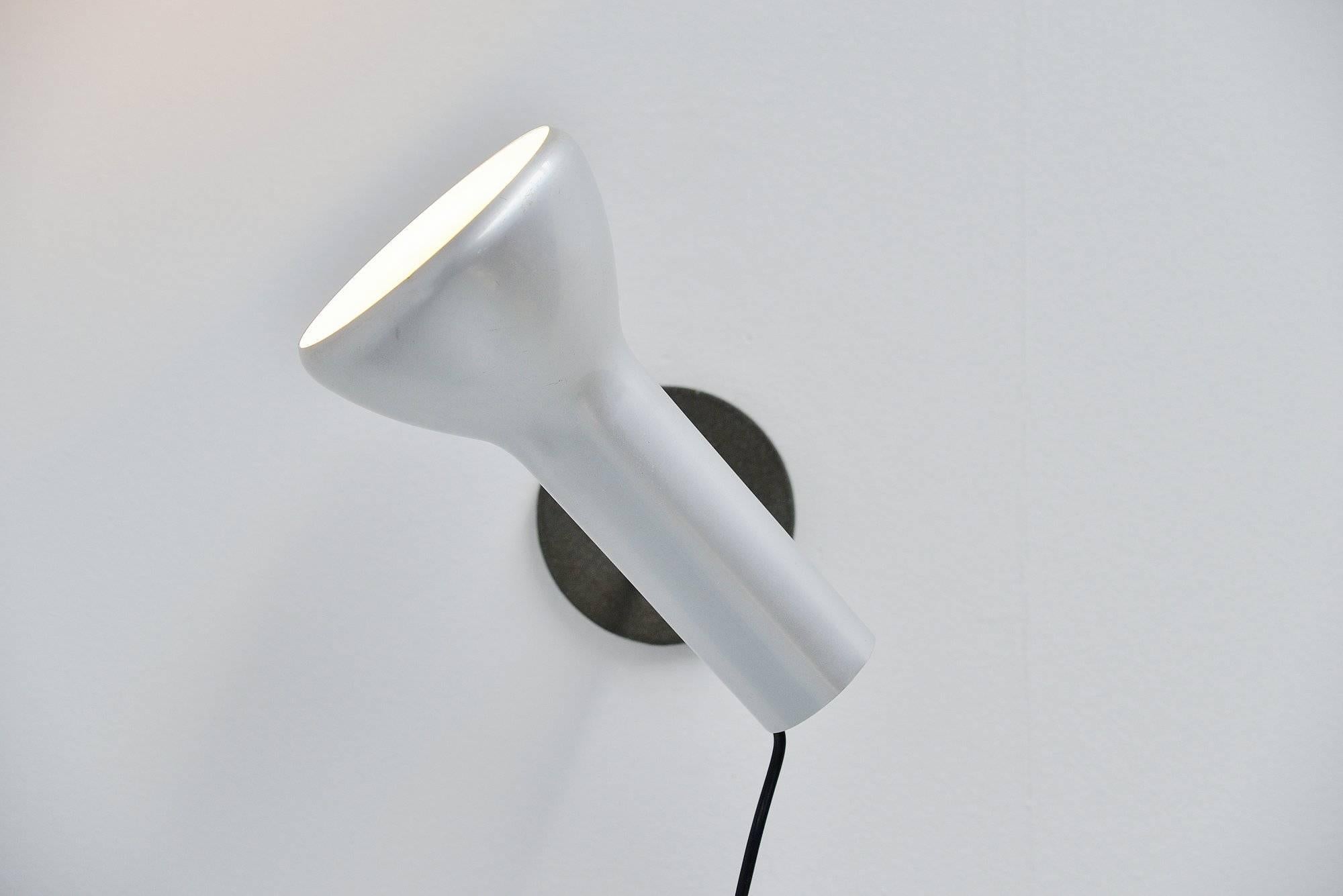 Wand-/Tischlampe von Gino Sarfatti, Modell 7 Arteluce, 1957 (Aluminium) im Angebot