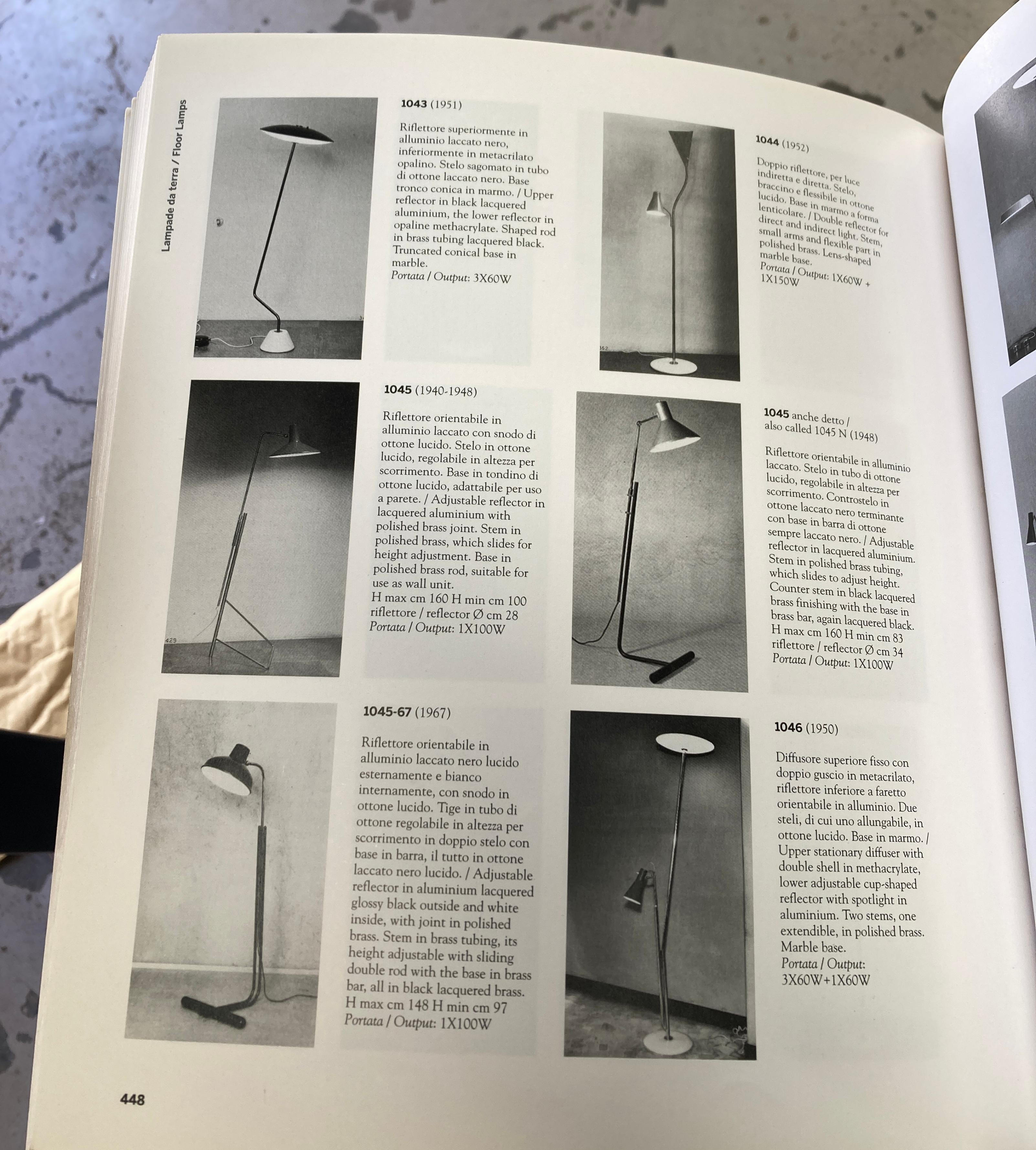 Gino Sarfatti, Lampada da terra telescopica gialla, modello 1045, design 1948, Arteluce in vendita 10