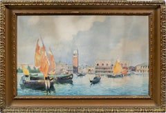 Gino Scalatelli - Early 20th century landscape painting - View of Venice