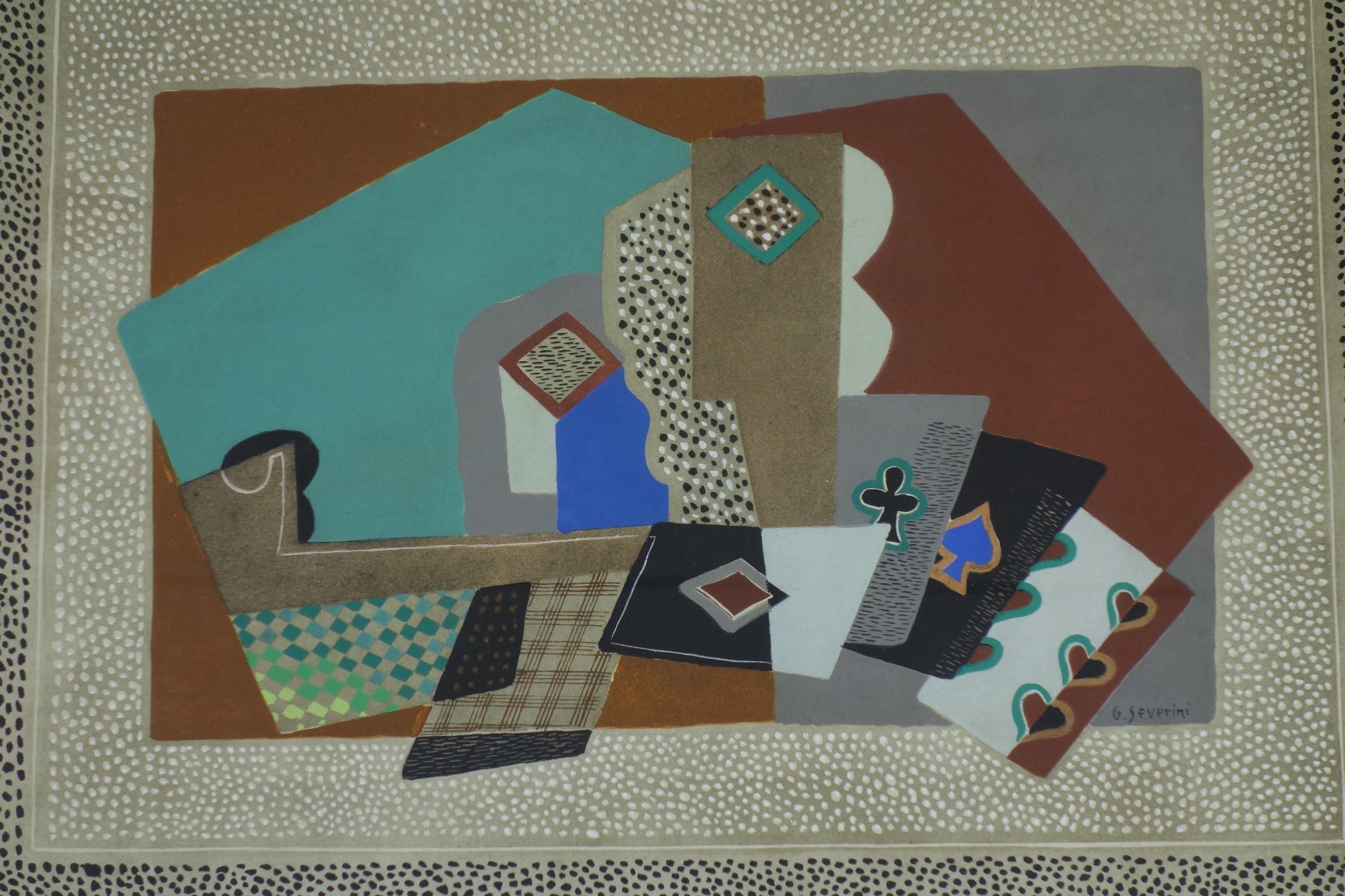 Futurist Gino Severini Nature Morte Litograph 1958 For Sale