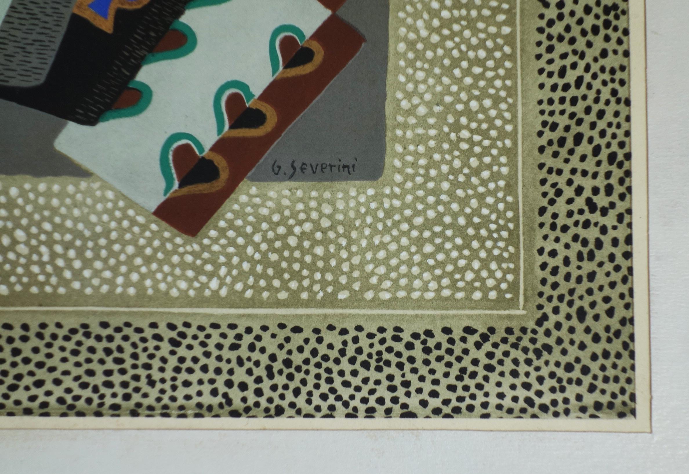 Italian Gino Severini Nature Morte Litograph 1958 For Sale