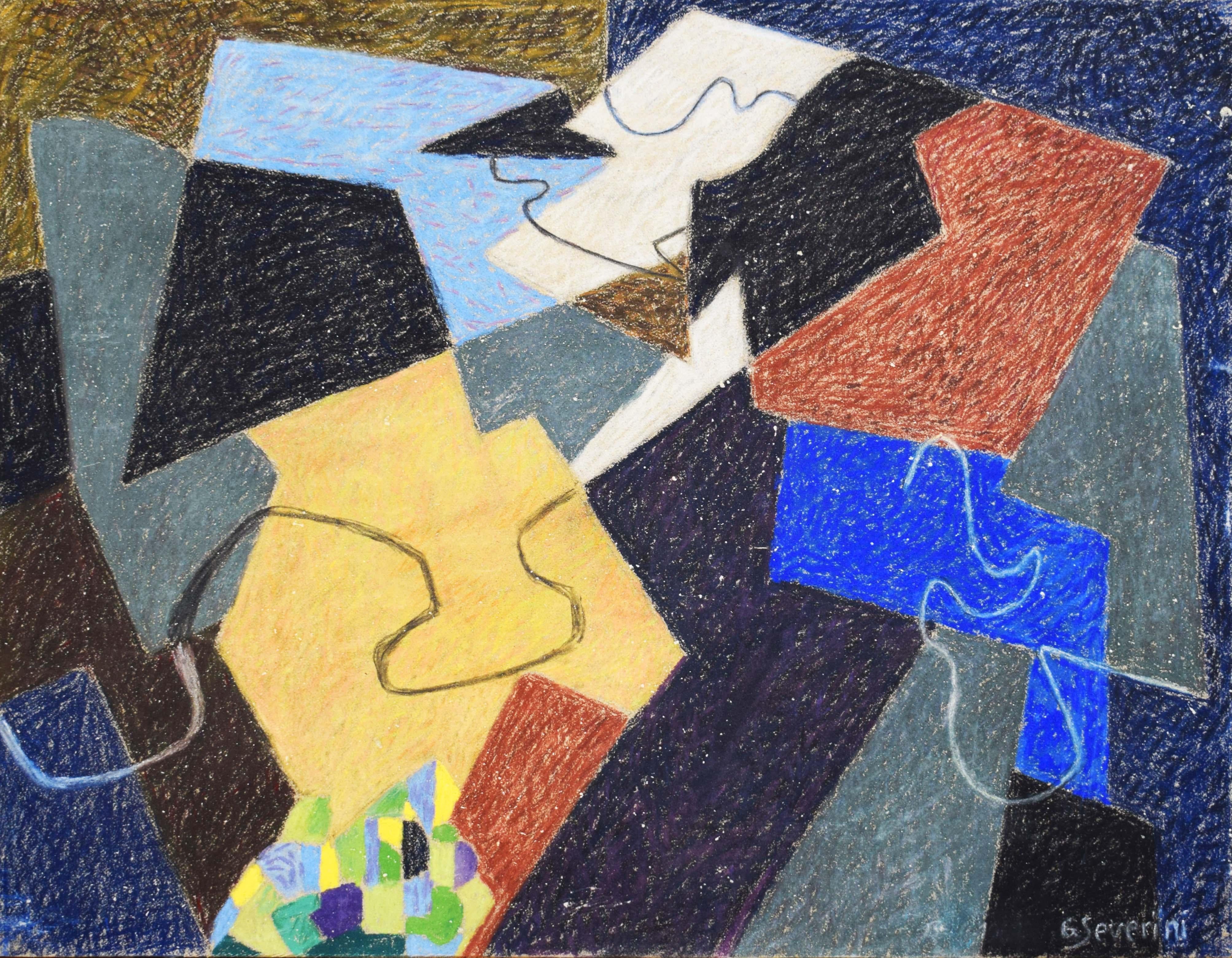 Gino Severini Still-Life Painting - Still Life - Italian Cubism Futurism