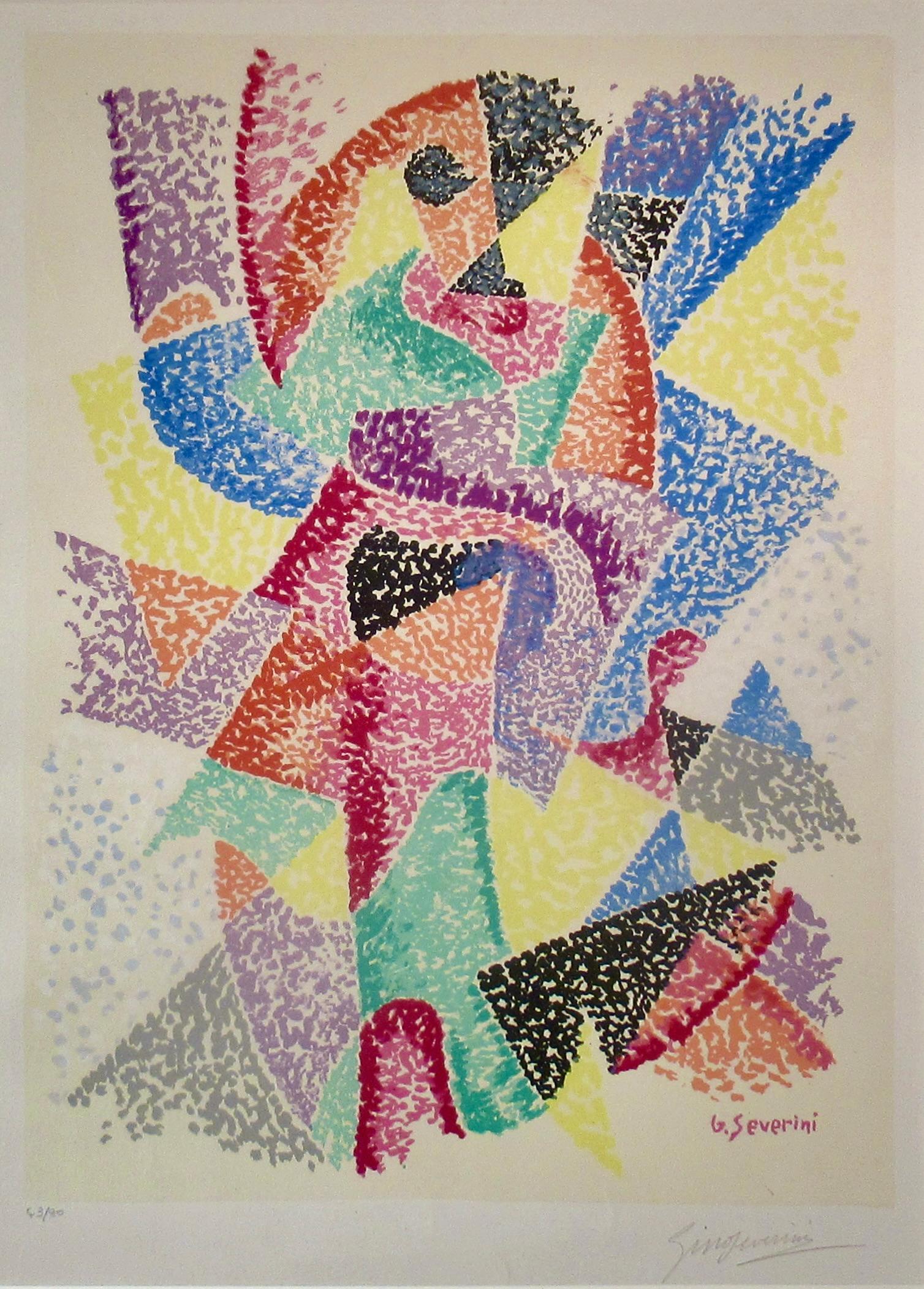 Arlecchino - Print de Gino Severini