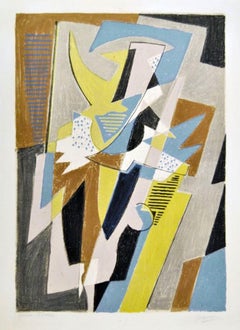 Danseuse - Original Lithograph by Gino Severini - 1957