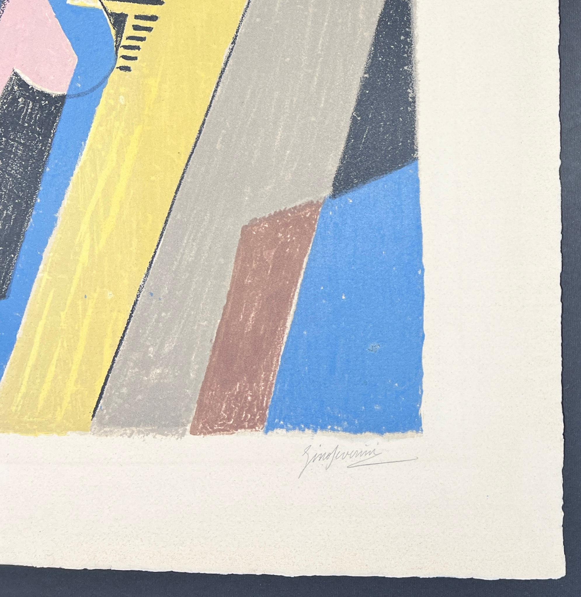 Gino Severini (1883 - 1966) - Danseuse - Seven-color lithograph - 1957 For Sale 3