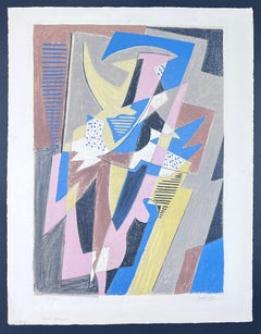 Gino Severini (1883 - 1966) - Danzatrice - Litografia a sette colori - 1957