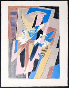 Gino Severini (1883 - 1966) - Danzatrice - Litografia a sette colori - 1957
