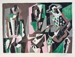 Gino Severini ( 1883 – 1966 ) – LE CONCERT – hand-signed lithograph – 1955