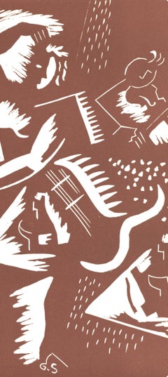 Gino Severini, Futurist Engraving, from XXe siecle, 1939