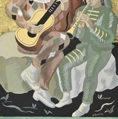 Les Mans d'Arlequin - Pochoir by Gino Severini - 1930