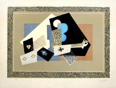 Nature Morte (Stillleben) – Originallithographie von Gino Severini – 1958