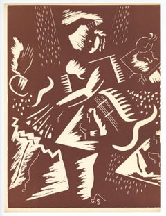 original linocut