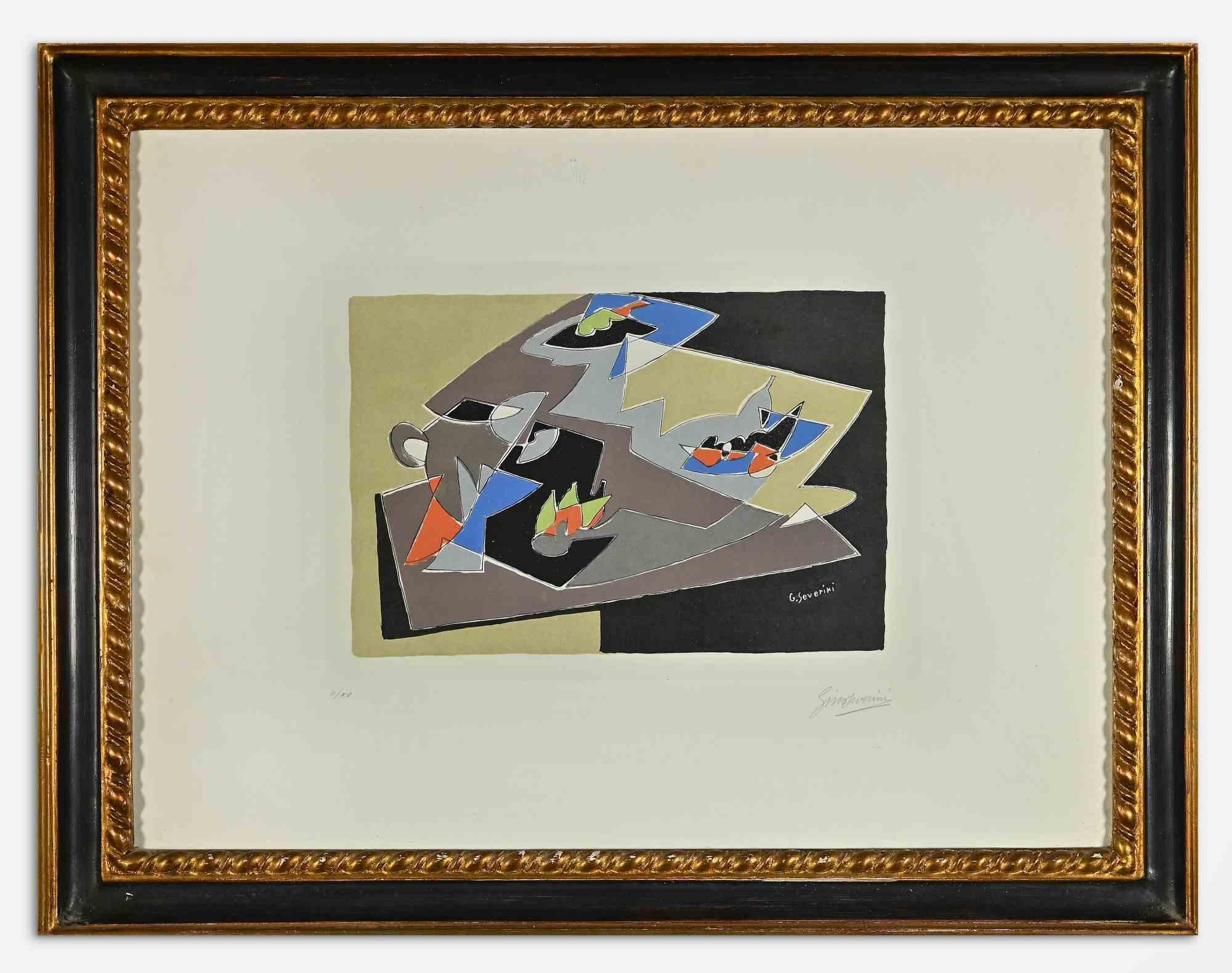 Still Life - Lithograph by Gino Severini - 1964/1965 For Sale 1