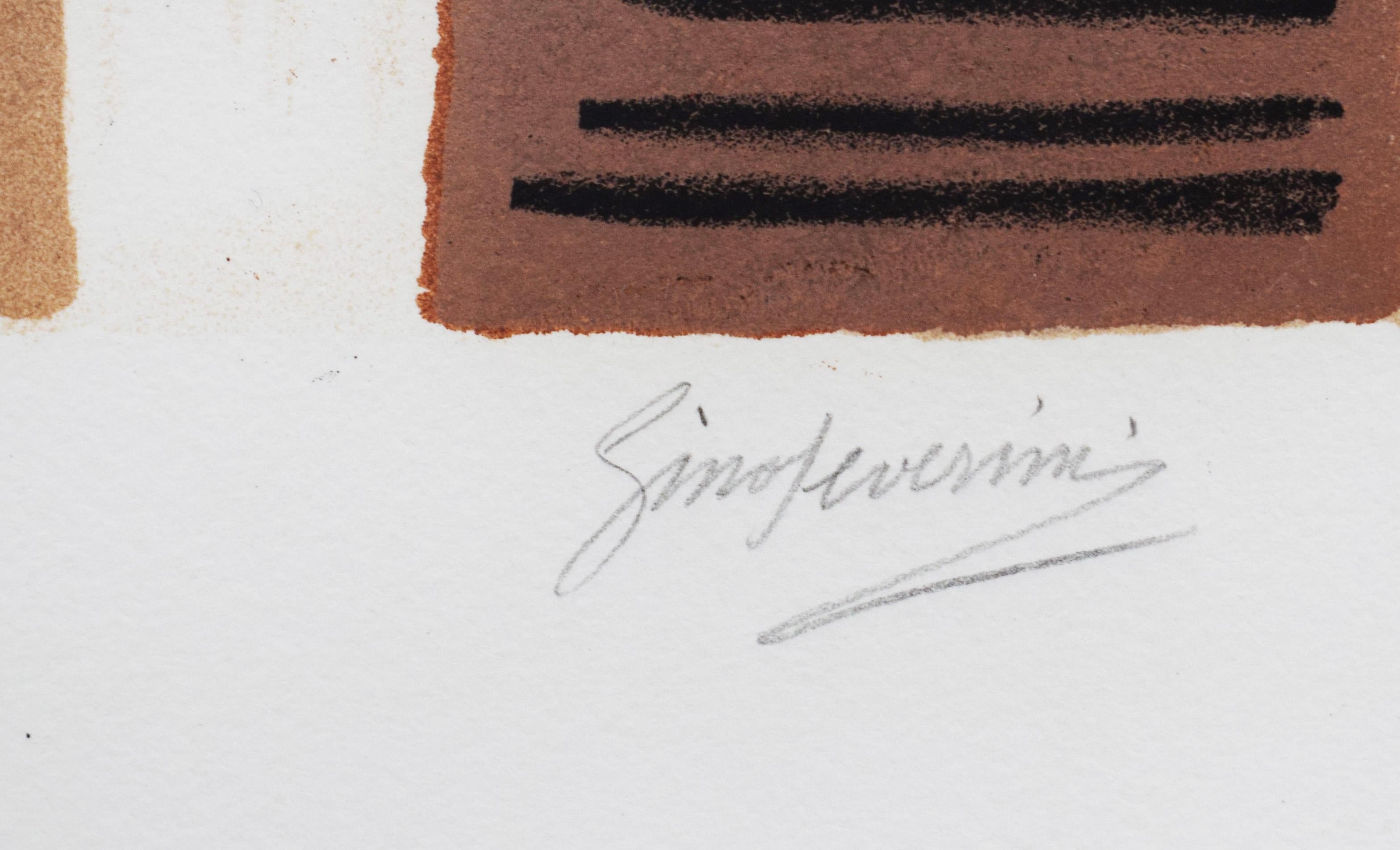 The Musicians - Italian Futurism Cubism - Futurist Print by Gino Severini