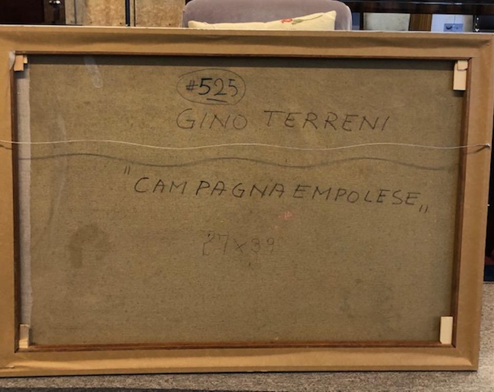 Mid-20th Century Gino Terreni Painting For Sale