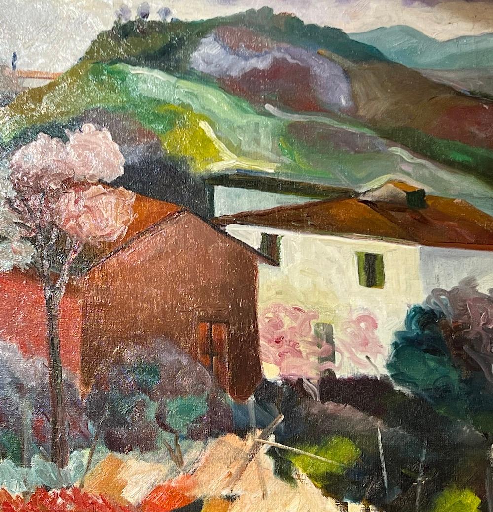 Dintorni Divinci (Braun), Landscape Painting, von Gino Terreni