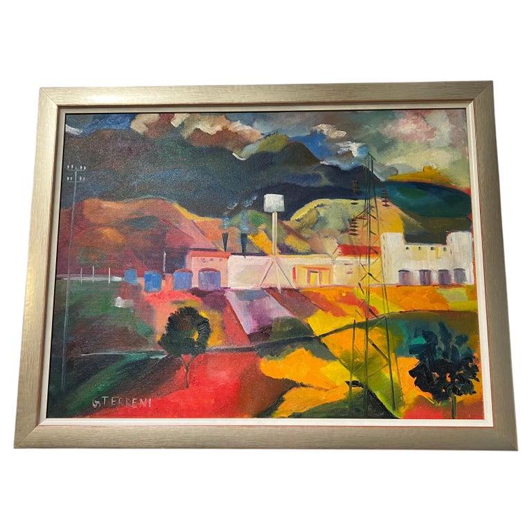 GINO TERRENI (1925–2015)

      Italienischer Maler und Bildhauer. 

   Öl auf Leinwand, signiert unten links

   23 Zoll (H) x 30 Zoll (B), 27 Zoll (H) x 35 Zoll (B) (gerahmt)

  c. 1970s
