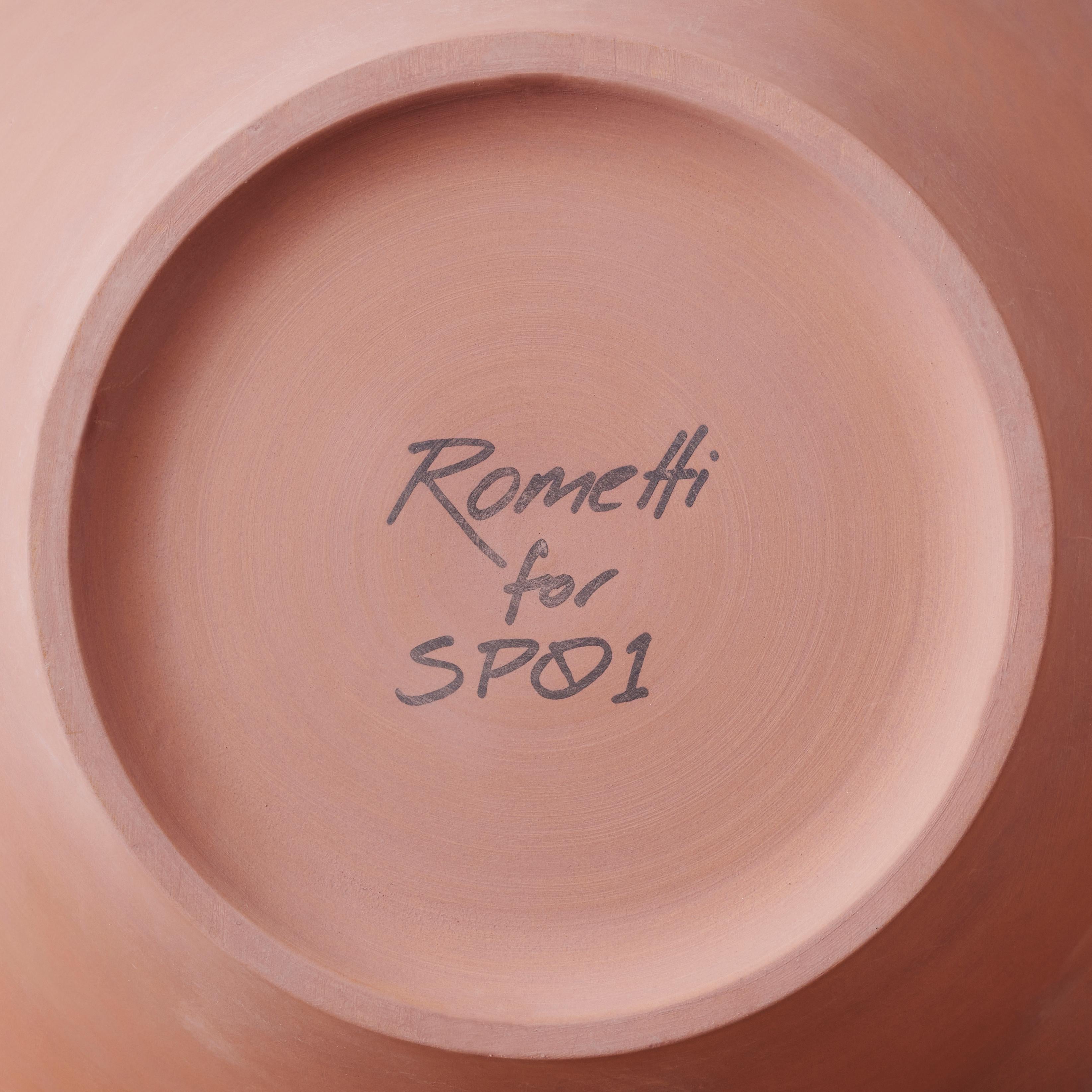 Hand-Carved Gino Vase by Rometti for SP01 For Sale