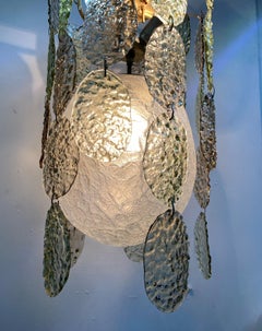 Gino Vistosi Chandelier for Vetreria Vistosi, Murano Glass, Italy, circa 1968